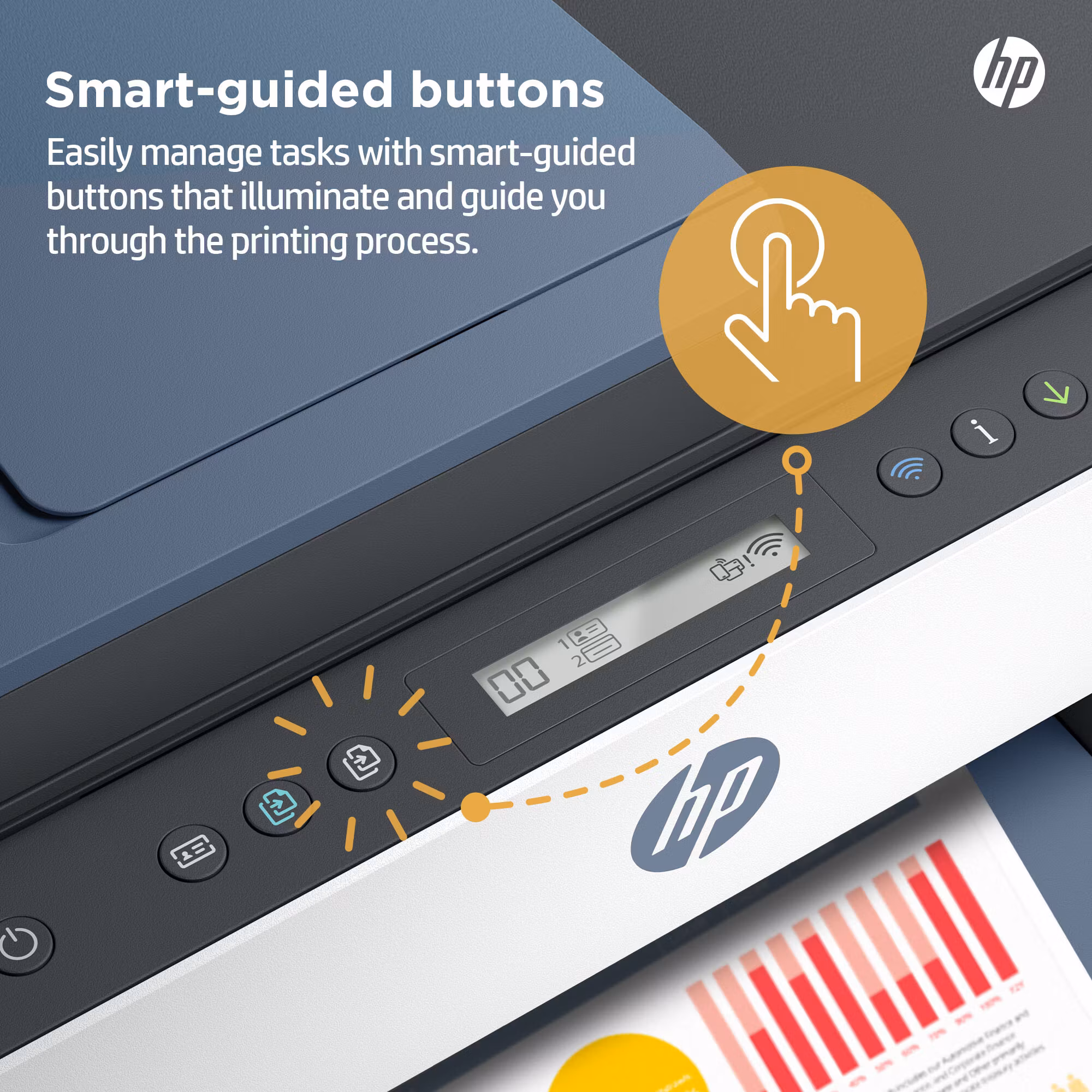 HP Smart Tank 7305 trådlös multifunktionsskrivare i färg, dubbelsidig utskrift; kopiator, skanner