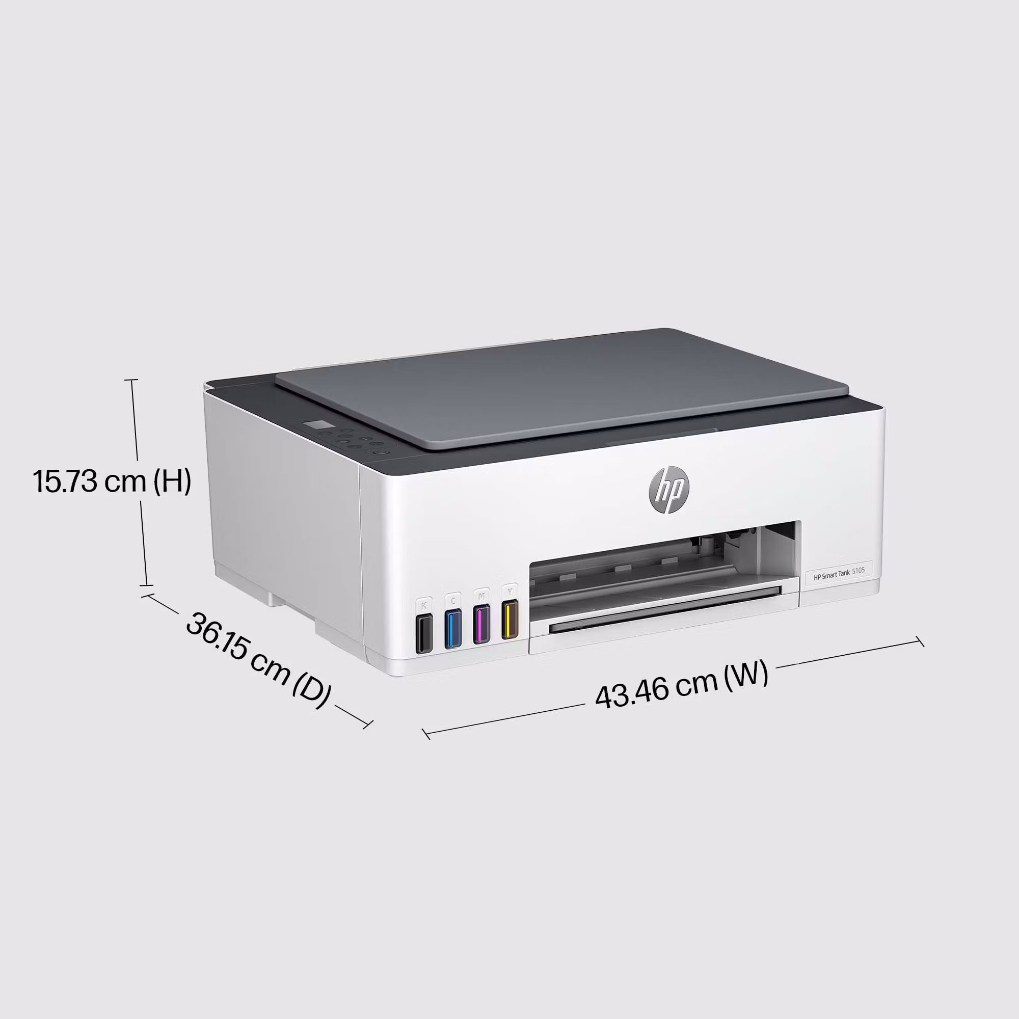 HP Smart Tank 5105 trådlös multifunktionsskrivare i färg – skrivare, kopiator, skanner