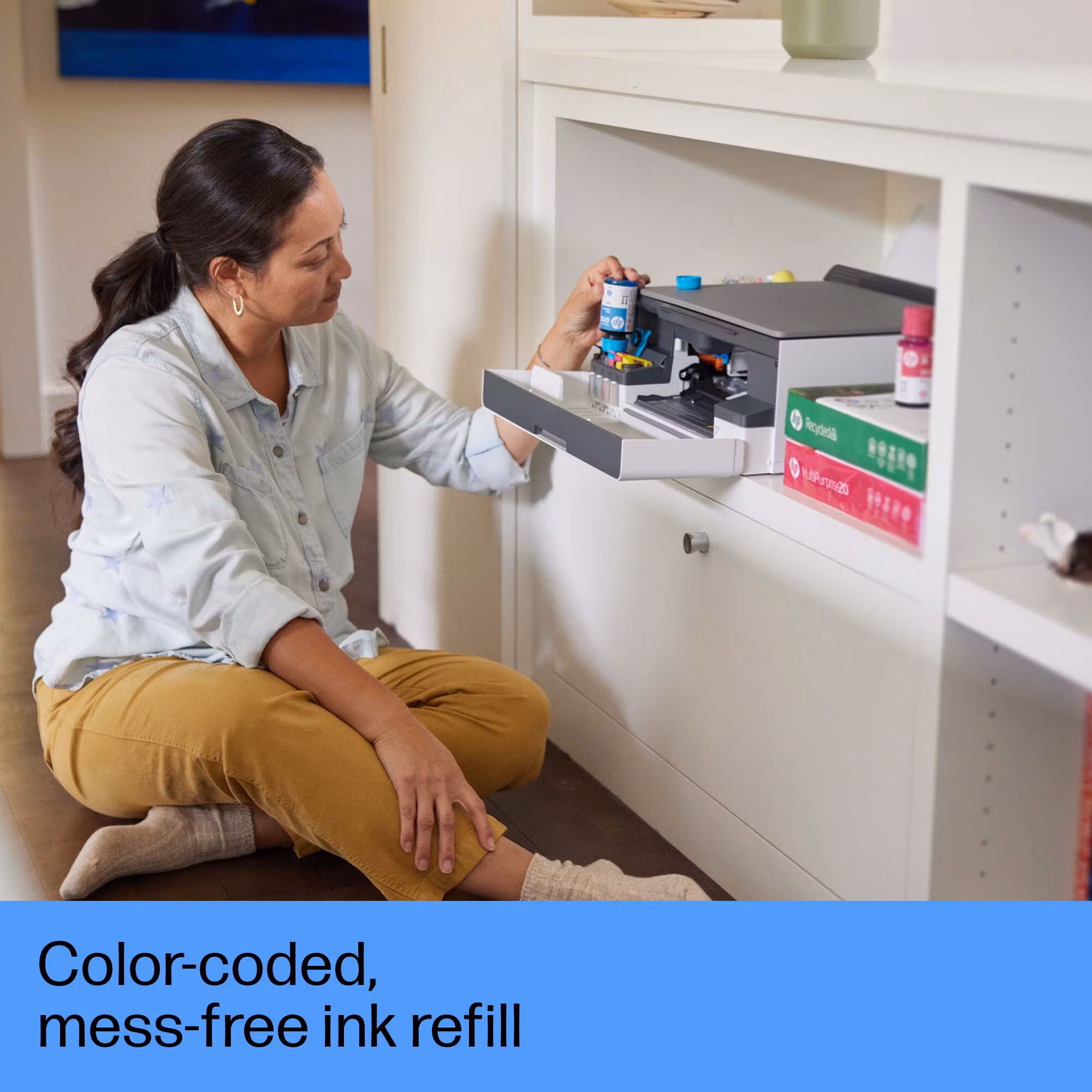 HP Smart Tank 5105 trådlös multifunktionsskrivare i färg – skrivare, kopiator, skanner