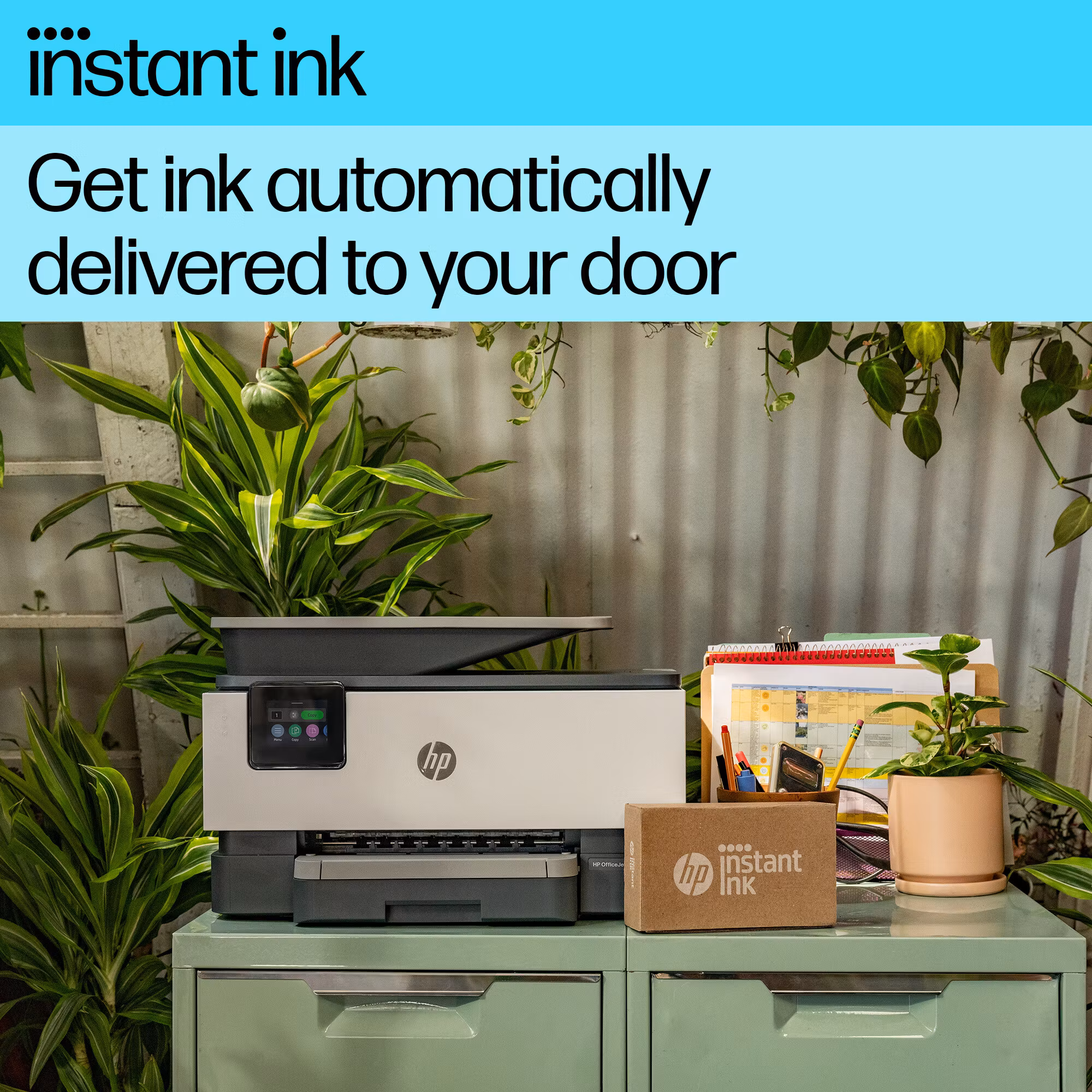 HP OfficeJet Pro 9125e trådlös multifunktionsskrivare i färg, Instant Ink, dubbelsidig utskrift