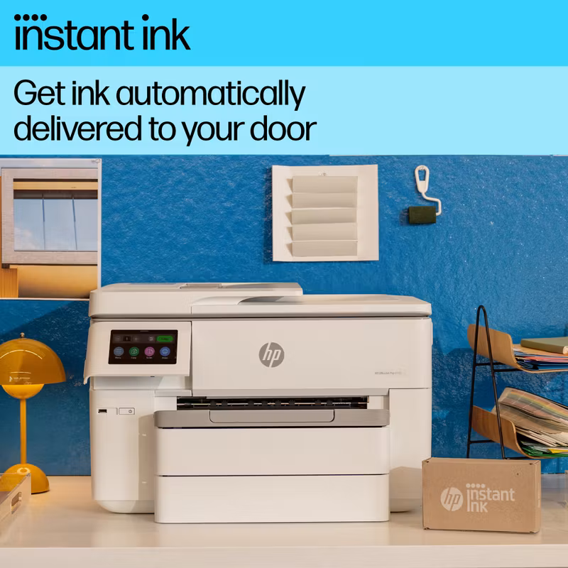 HP OfficeJet Pro 9730e trådlös multifunktionsskrivare i färg, Instant Ink; dubbelsidig utskrift