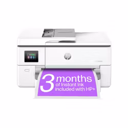 HP OfficeJet Pro 9720e trådlös multifunktionsskrivare i färg, dubbelsidig utskrift; kopiator, skanner