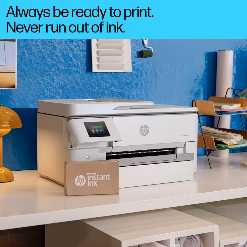 HP OfficeJet Pro 9720e trådlös multifunktionsskrivare i färg, dubbelsidig utskrift; kopiator, skanner