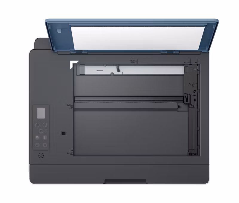 HP Smart Tank 585 All-in-One-skrivare, för hem och hemmakontor, skriv ut, kopiera, skanna, trådlös; högvolym skrivartank; skriv ut från telefon eller surfplatta; skanna till PDF
