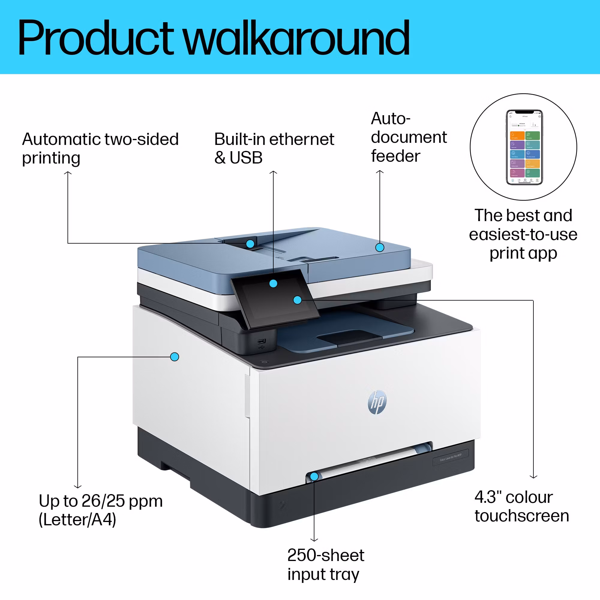 HP Color LaserJet Pro MFP 3302fdn Laser A4 600 x 600 DPI 25 ppm
