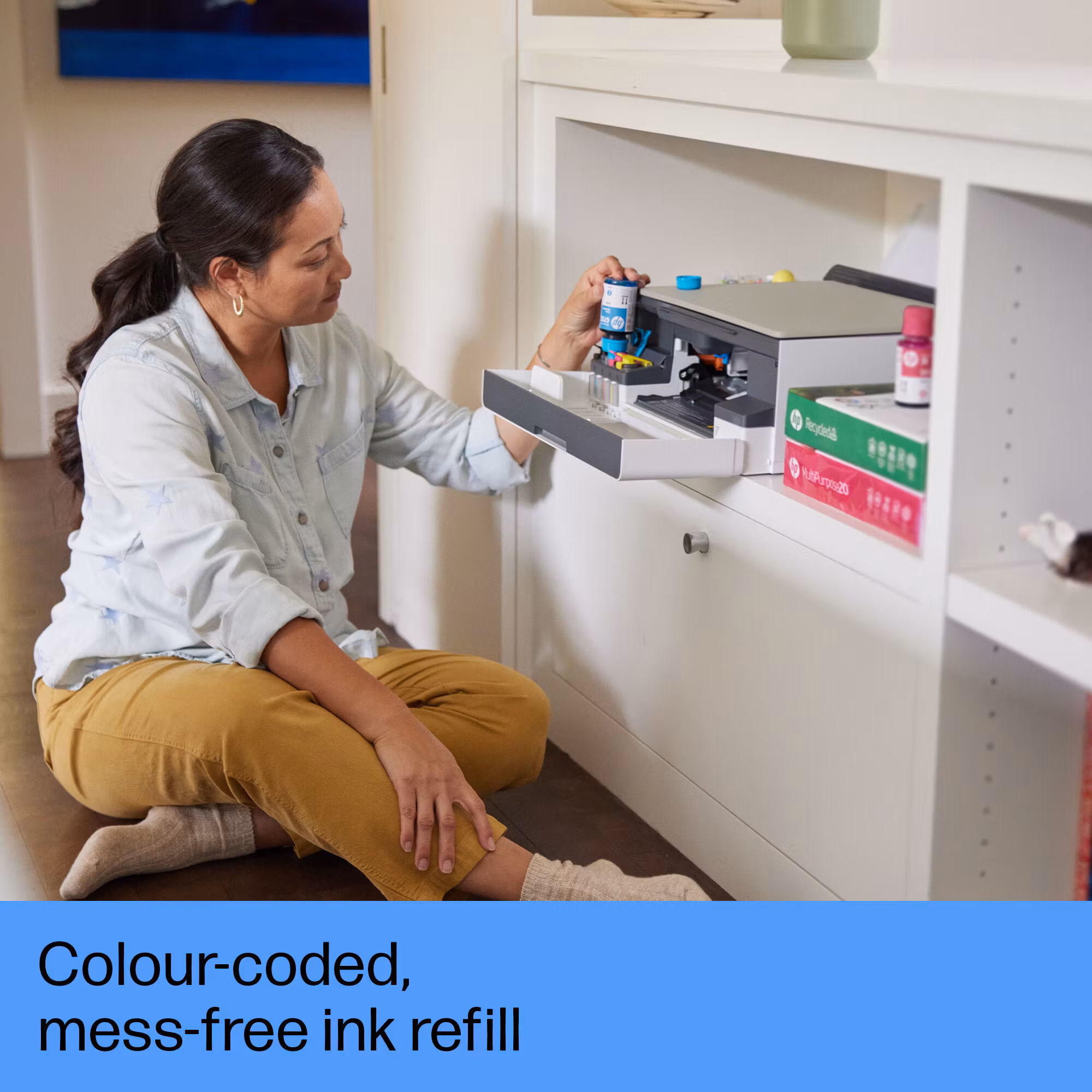HP Smart Tank 5107 trådlös multifunktionsskrivare i färg – skrivare, kopiator, skanner