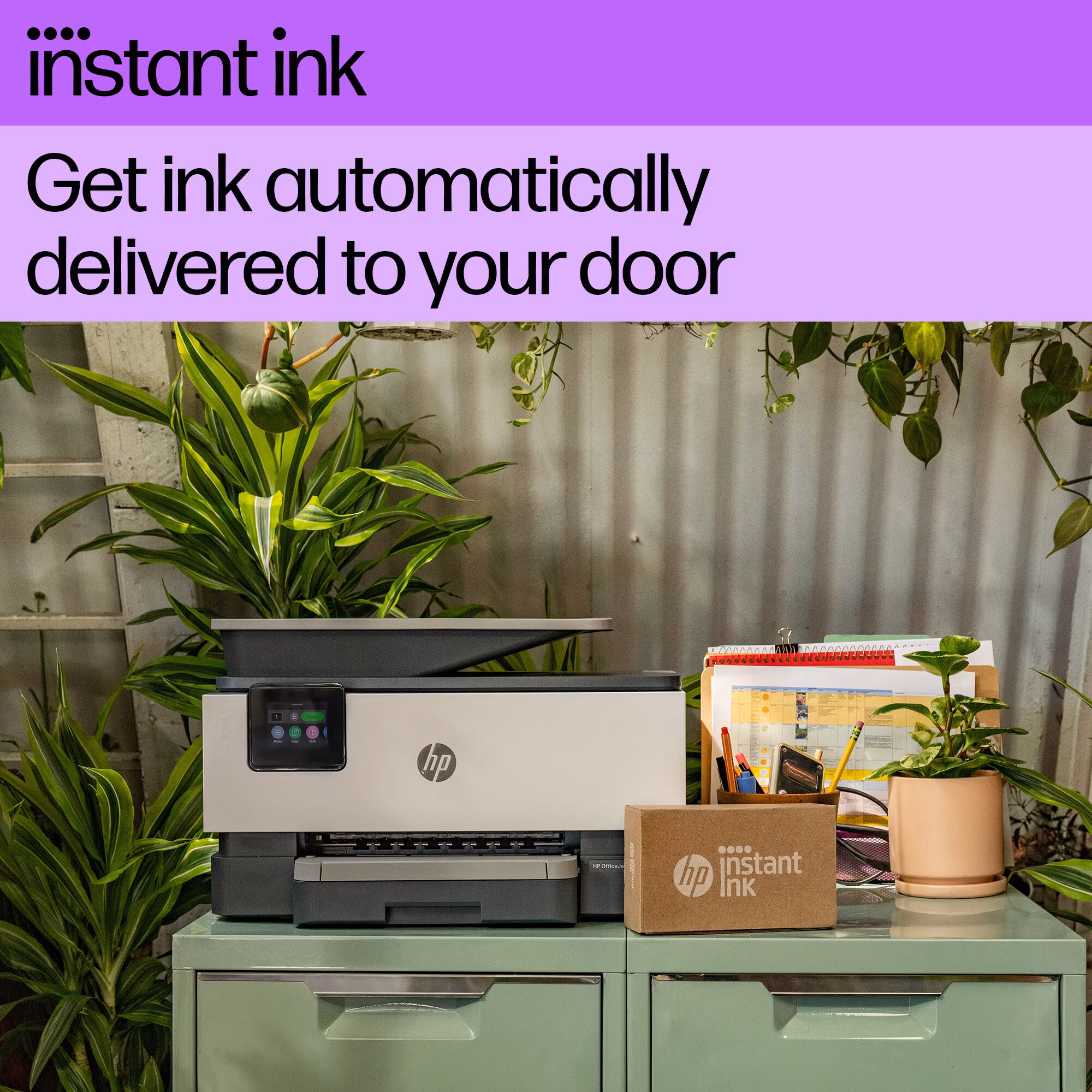 HP OfficeJet Pro 9122e trådlös multifunktionsskrivare i färg, Instant Ink, dubbelsidig utskrift