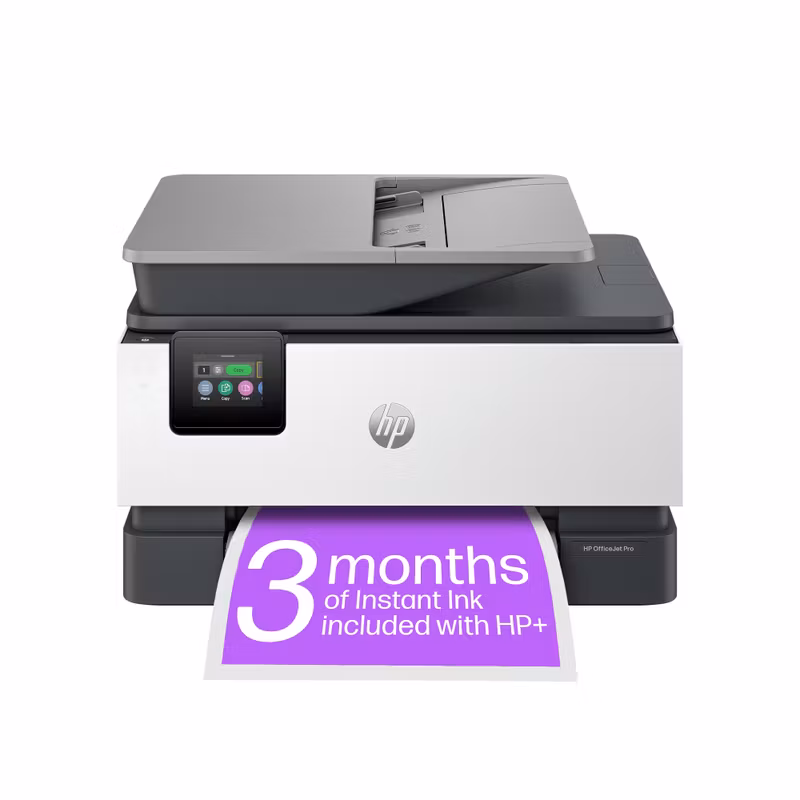 HP OfficeJet Pro 9120e trådlös multifunktionsskrivare i färg, Instant Ink; dubbelsidig utskrift