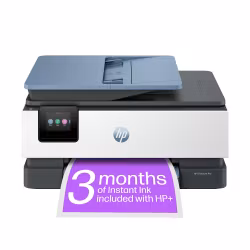 HP OfficeJet Pro 8125e trådlös multifunktionsskrivare i färg, Instant Ink, dubbelsidig utskrift