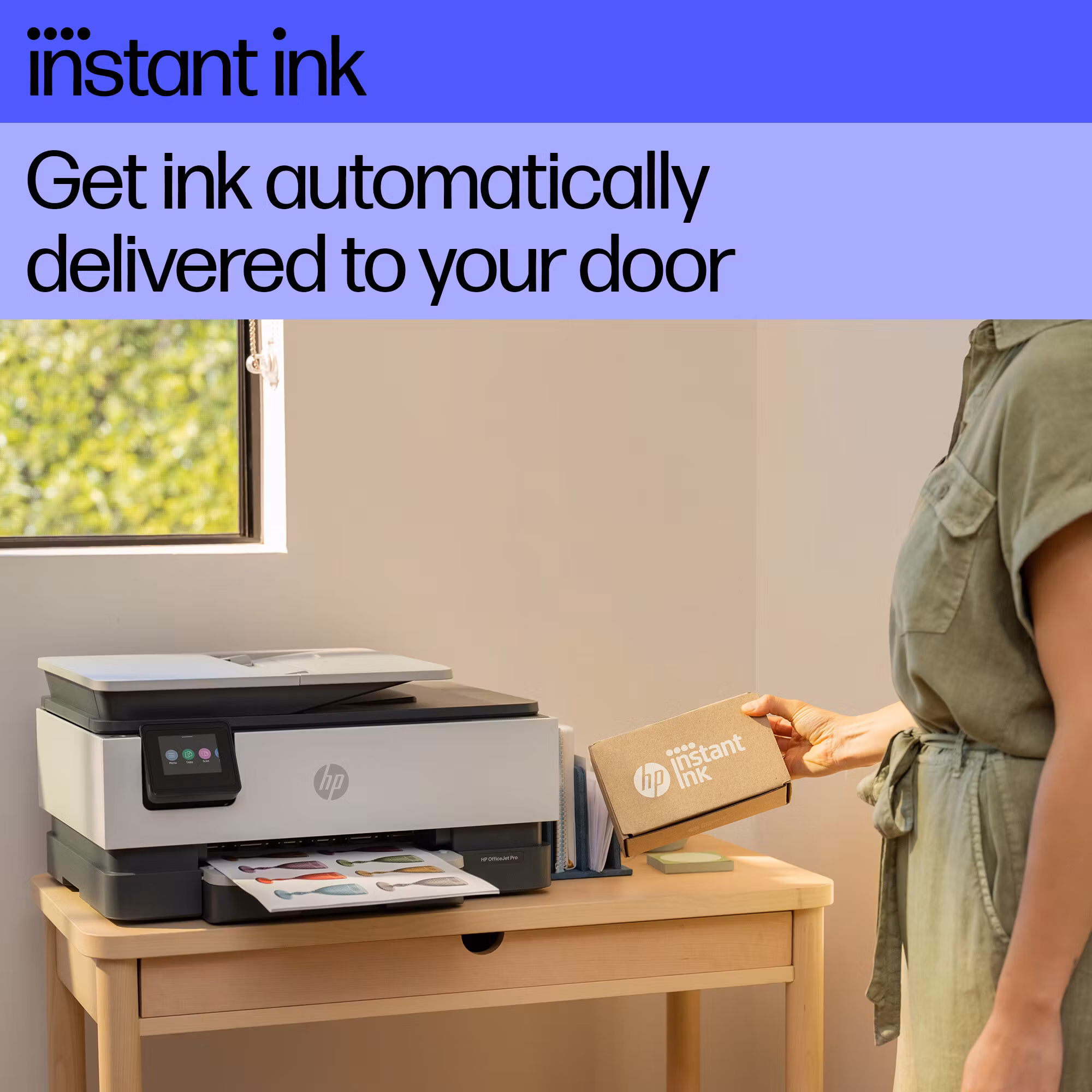 HP OfficeJet Pro 8125e trådlös multifunktionsskrivare i färg, Instant Ink, dubbelsidig utskrift