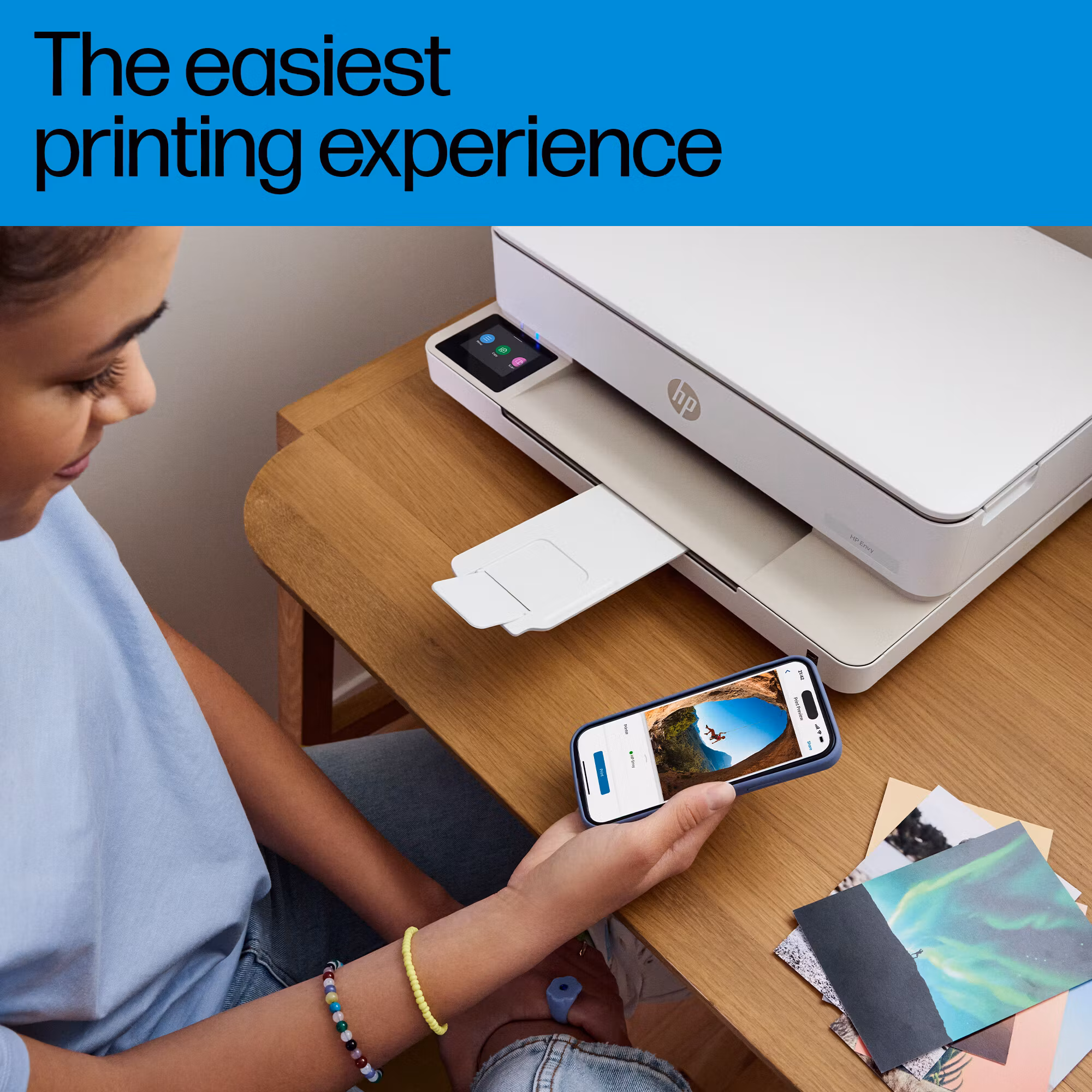 HP ENVY 6120e trådlös allt-i-ett färgskrivare, Instant Ink, fotoutskrifter