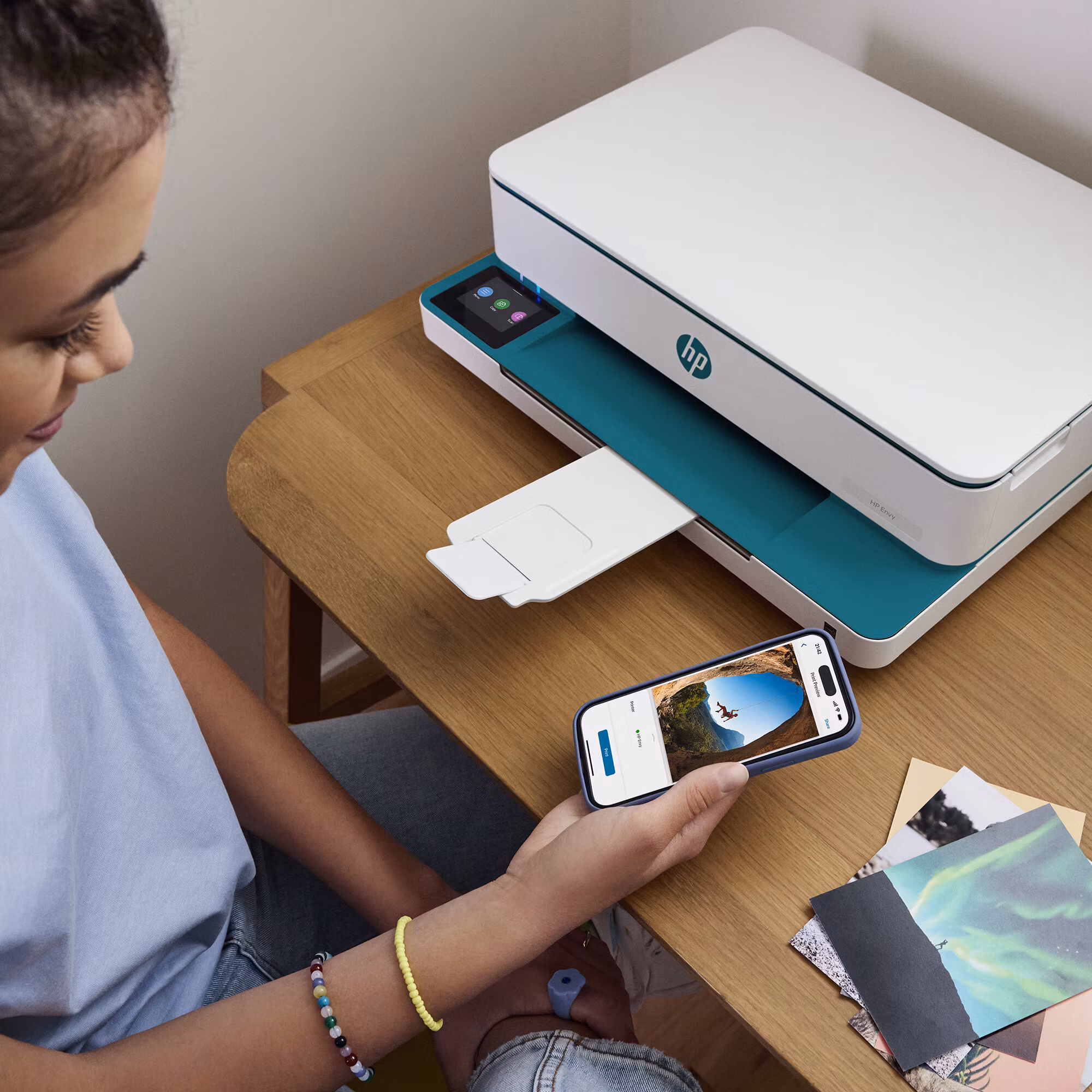 HP ENVY 6122e trådlös allt-i-ett färgskrivare, Instant Ink; fotoutskrift