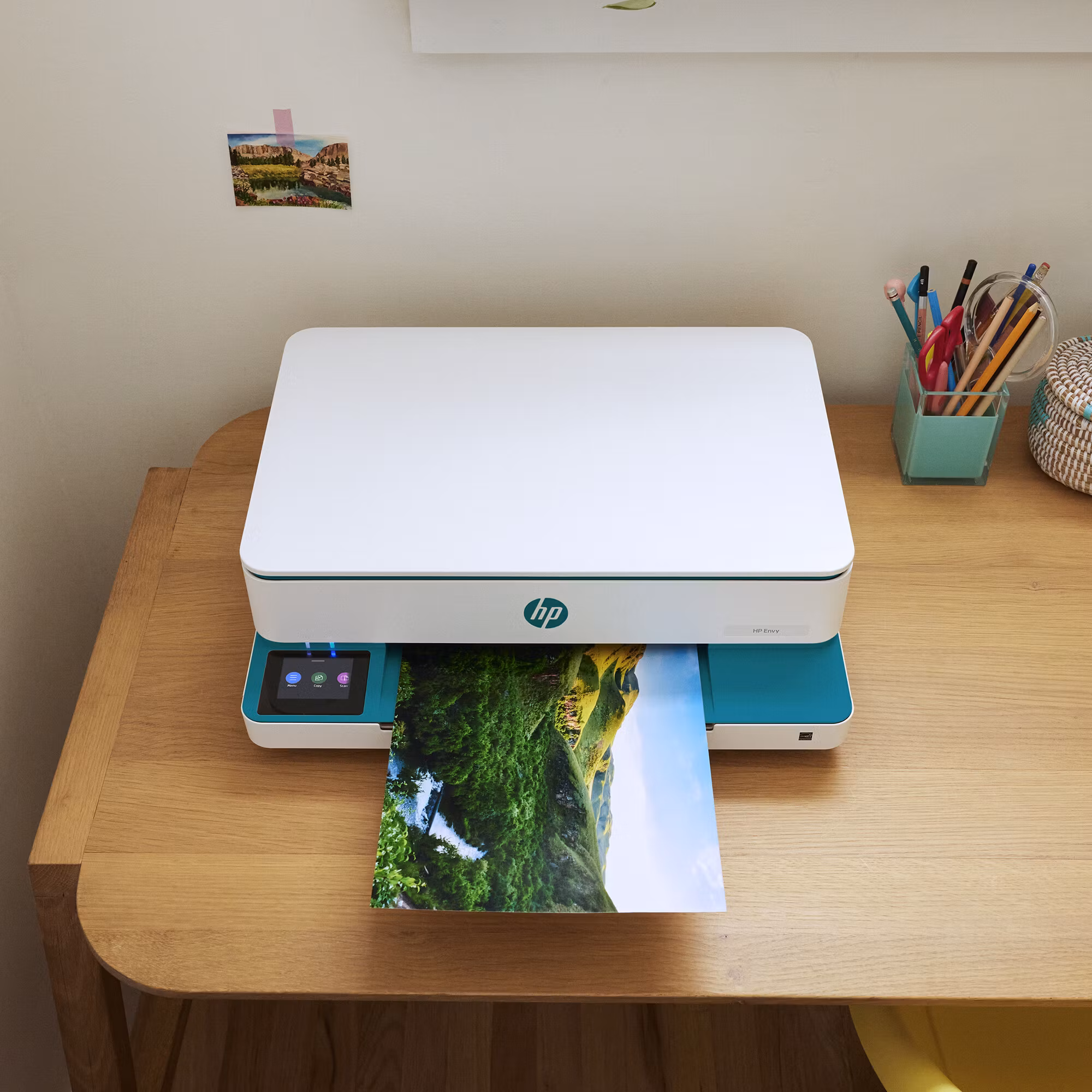 HP ENVY 6122e trådlös allt-i-ett färgskrivare, Instant Ink; fotoutskrift