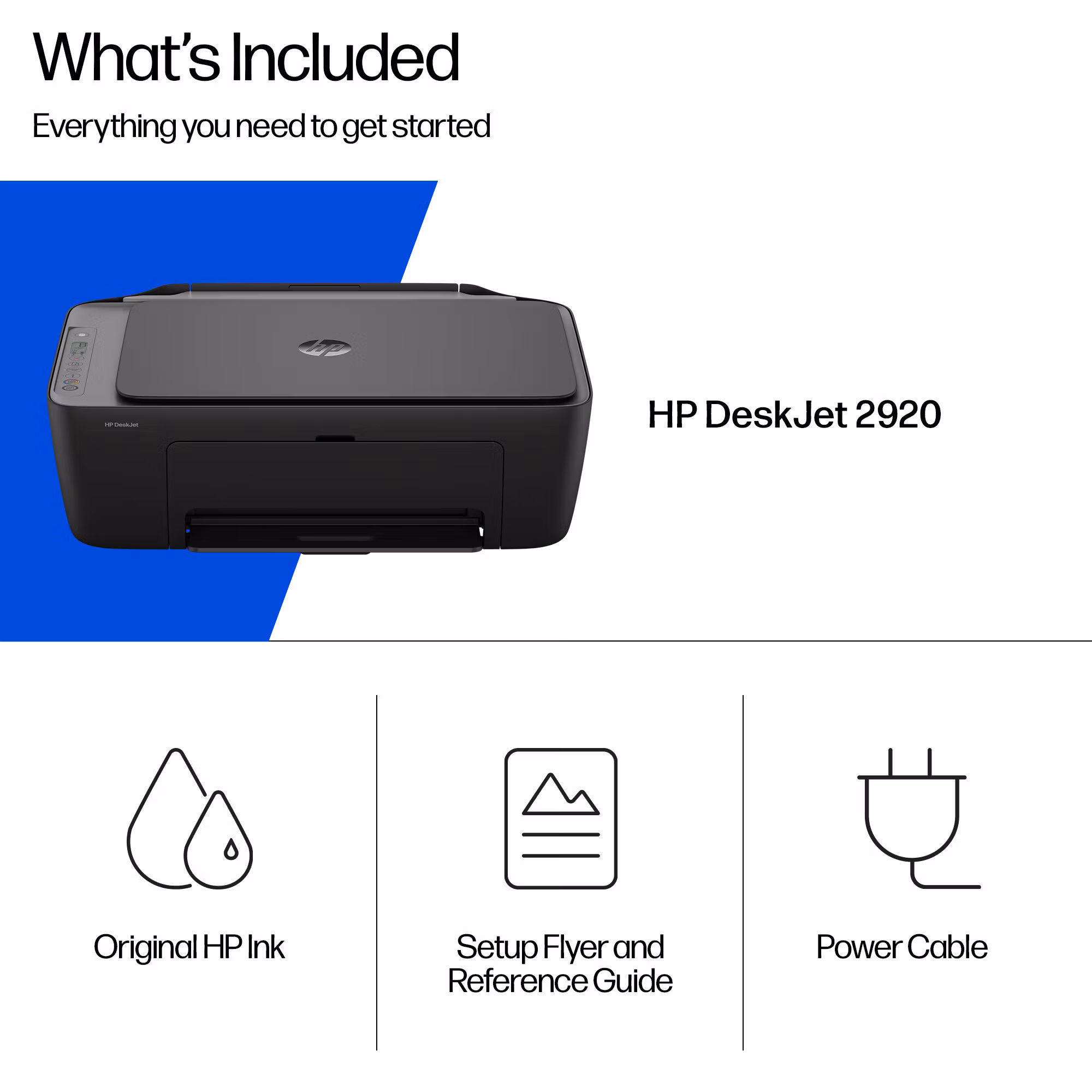 HP DeskJet 2920 trådlös allt-i-ett färgskrivare