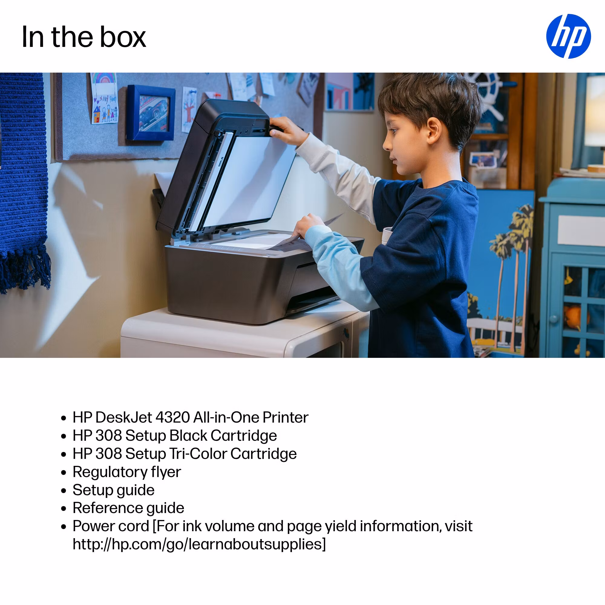 HP DeskJet 4320 trådlös allt-i-ett färgskrivare