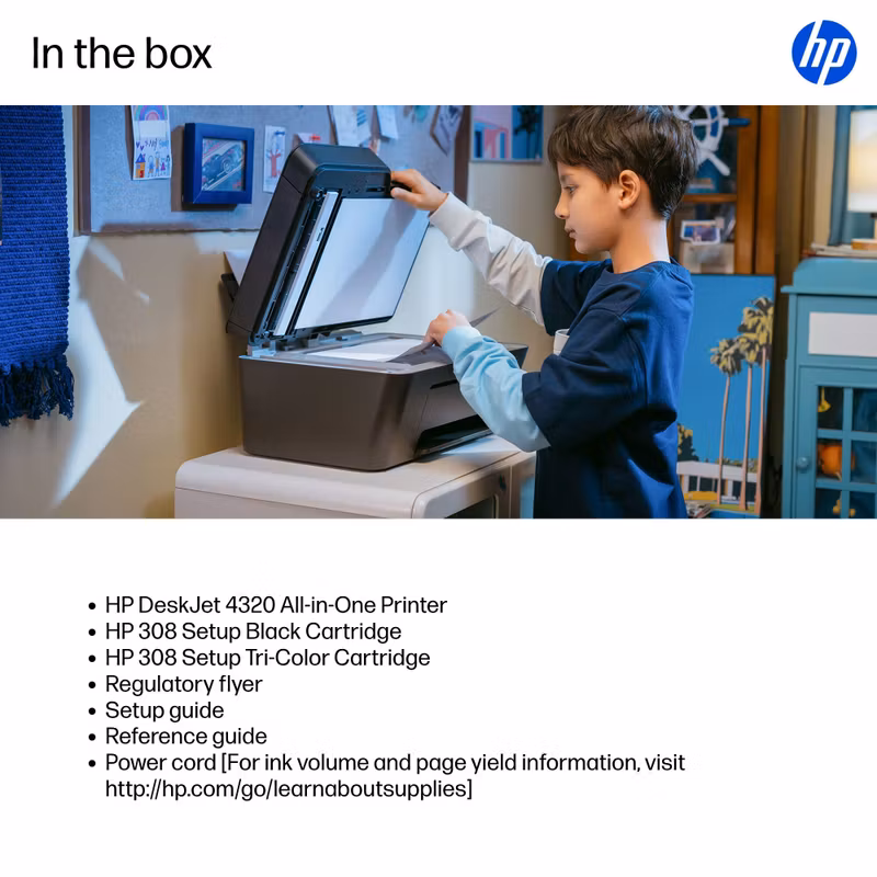 HP DeskJet 4320 trådlös allt-i-ett färgskrivare