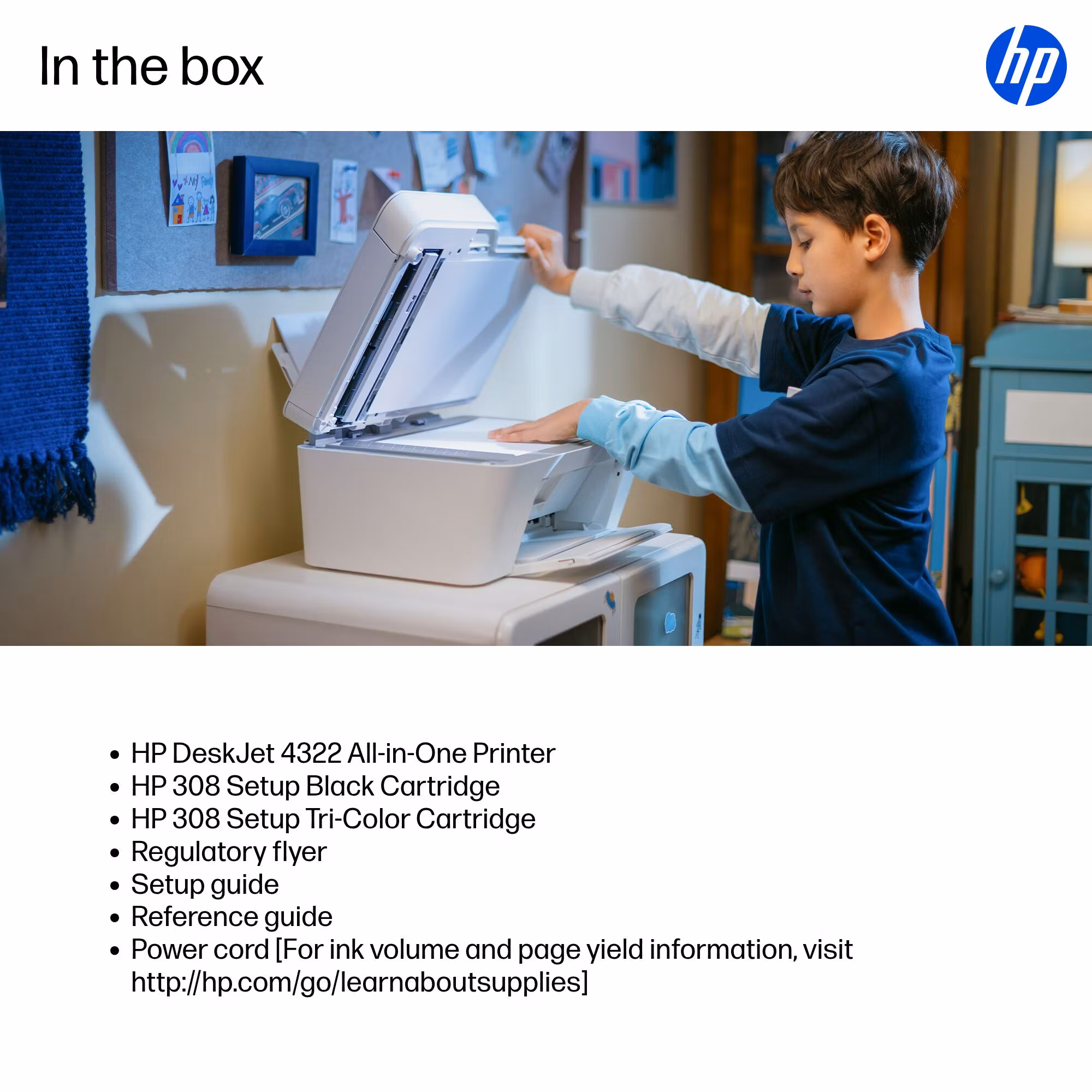 HP DeskJet 4322 trådlös allt-i-ett färgskrivare