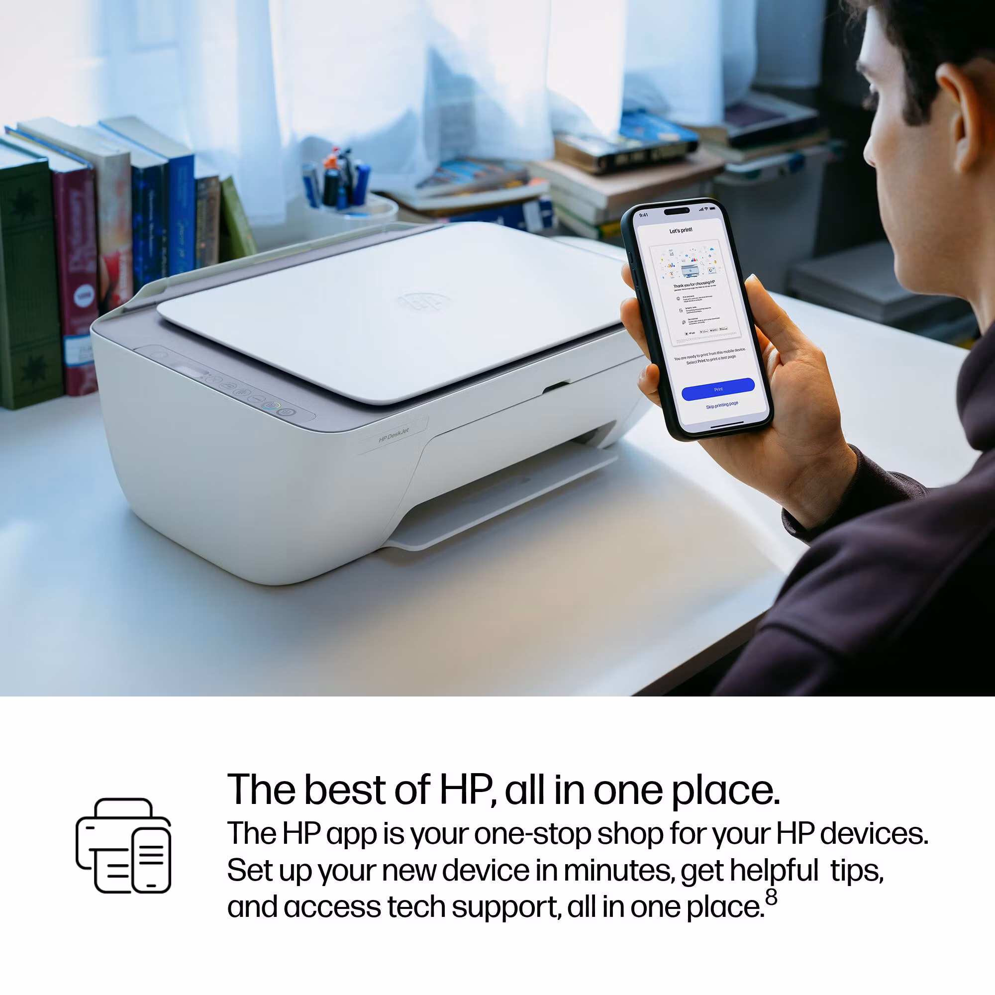 HP DeskJet 2922 trådlös multifunktionsskrivare i färg