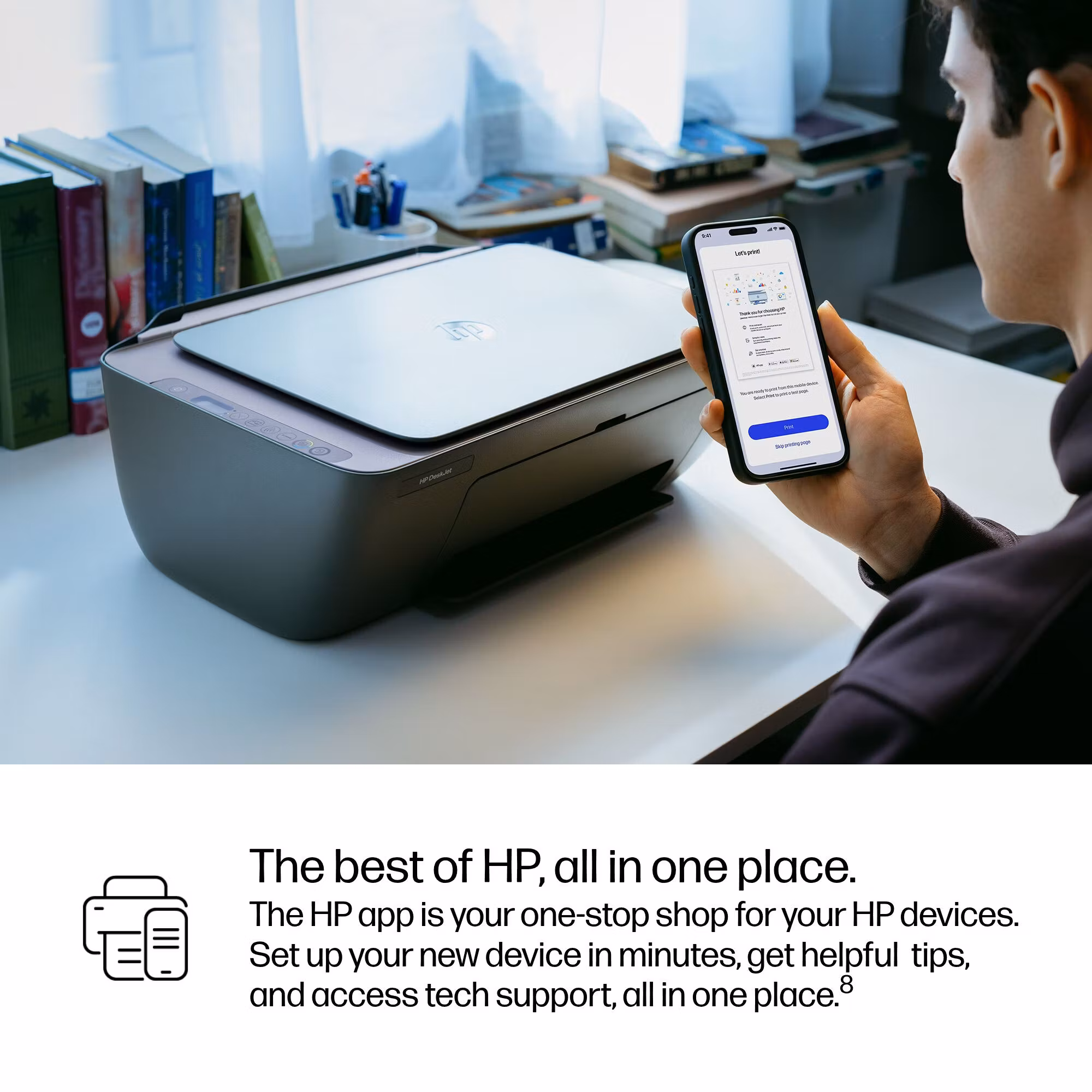 HP DeskJet 2921 trådlös allt-i-ett färgskrivare