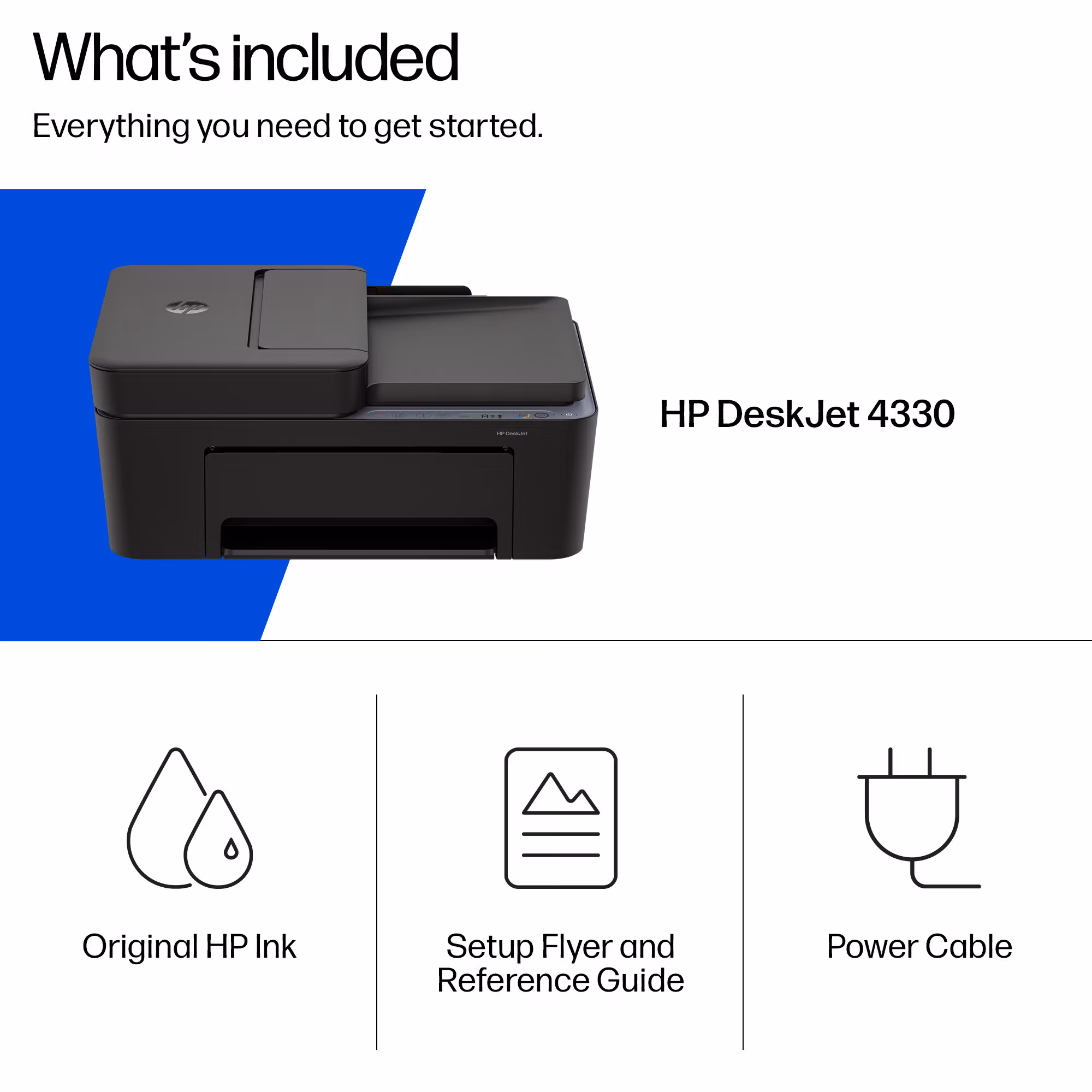 HP DeskJet 4330 trådlös allt-i-ett färgskrivare