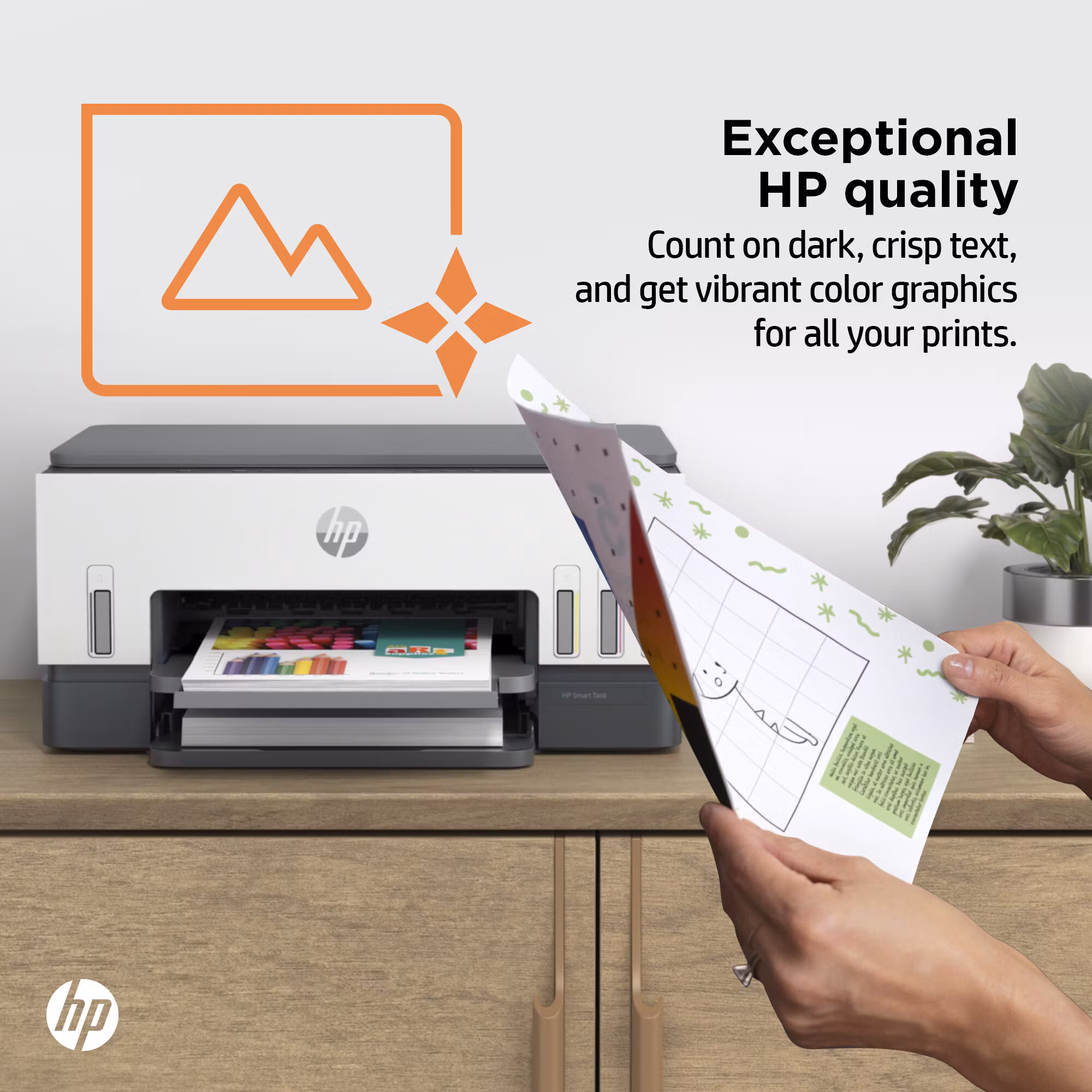 HP Smart Tank 6005 trådlös multifunktionsskrivare i färg – skrivare, kopiator, skanner
