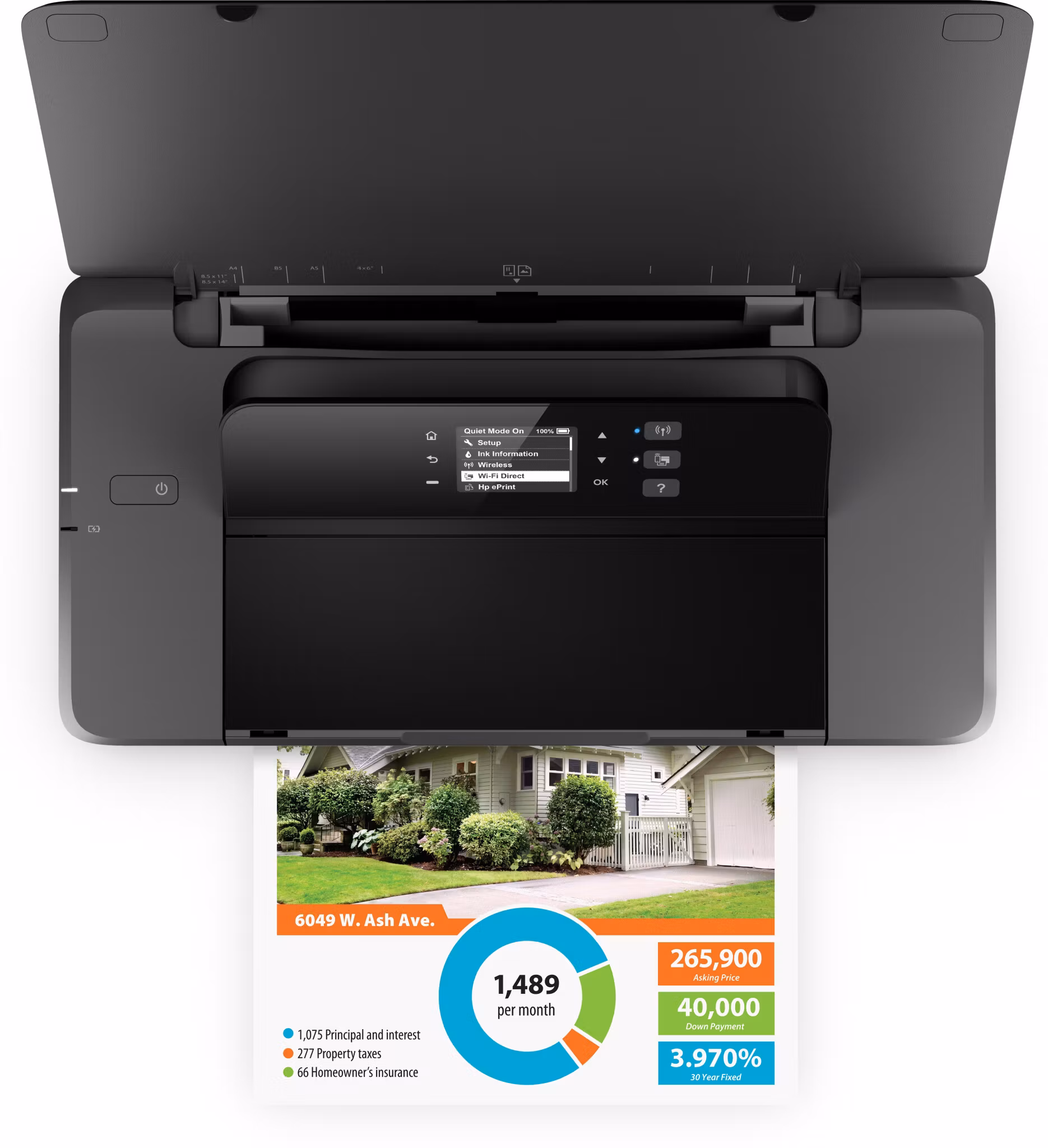 HP Officejet 200 Mobil trådlös färgskrivare