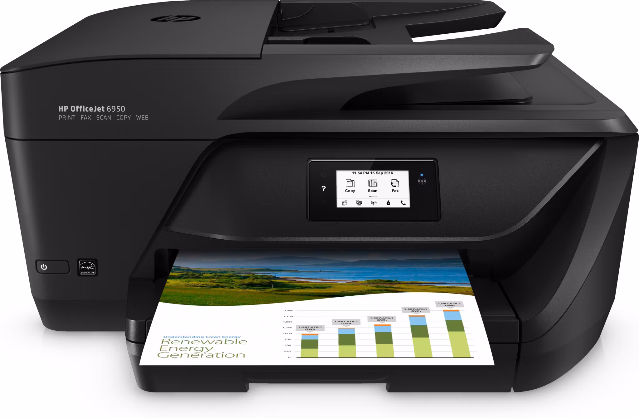 HP OfficeJet 6950 termisk bläckstråleskrivare A4 4800 x 1200 DPI 16 sidor/min Wi‑Fi