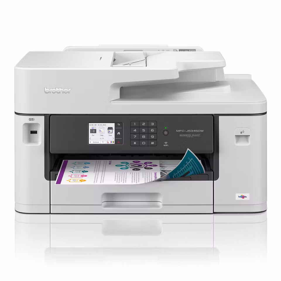 Brother MFC-J5345DW multifunktionsskrivare bläckstråle A3 4800 x 1200 DPI 28 sidor/min Wi‑Fi