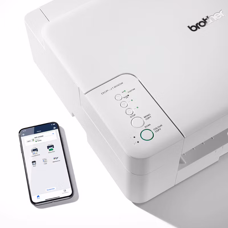 Brother DCP-J1200WE EcoPro Ready kompakt 3-i-1 mobilstyrd bläckstråleskrivare