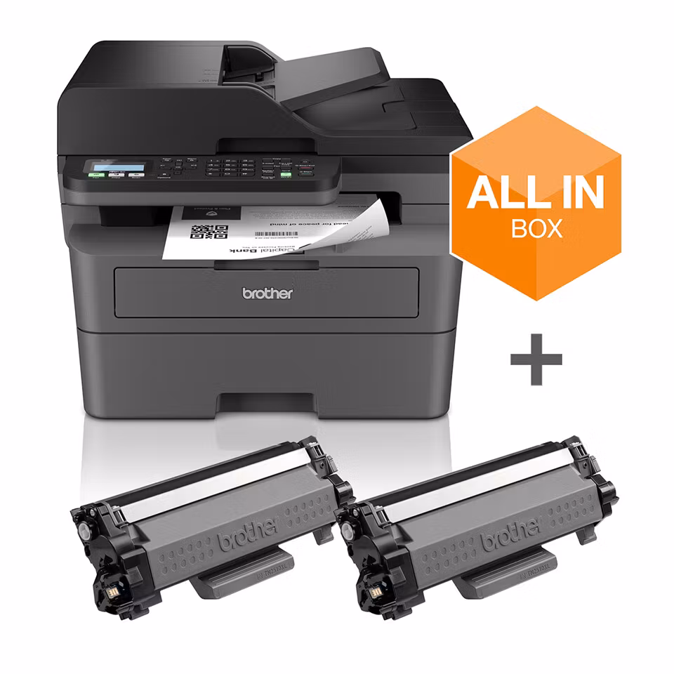 Brother MFC-L2827DWXL multifunktionsskrivare Laser A4 1200 x 1200 DPI 32 sidor/min Wi‑Fi
