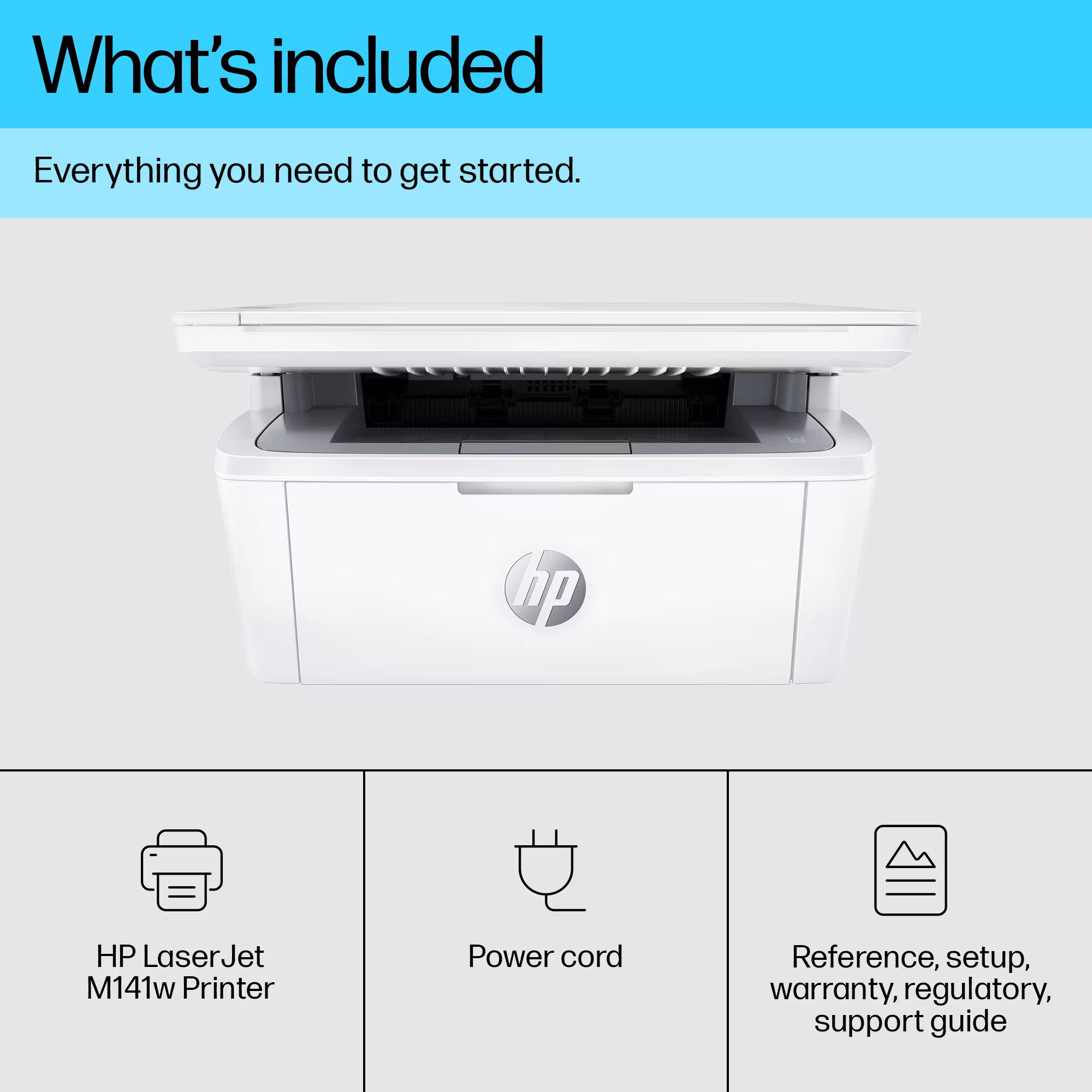 HP LaserJet M140w trådlös multifunktionsskrivare svartvit, skrivare, kopiator, skanner