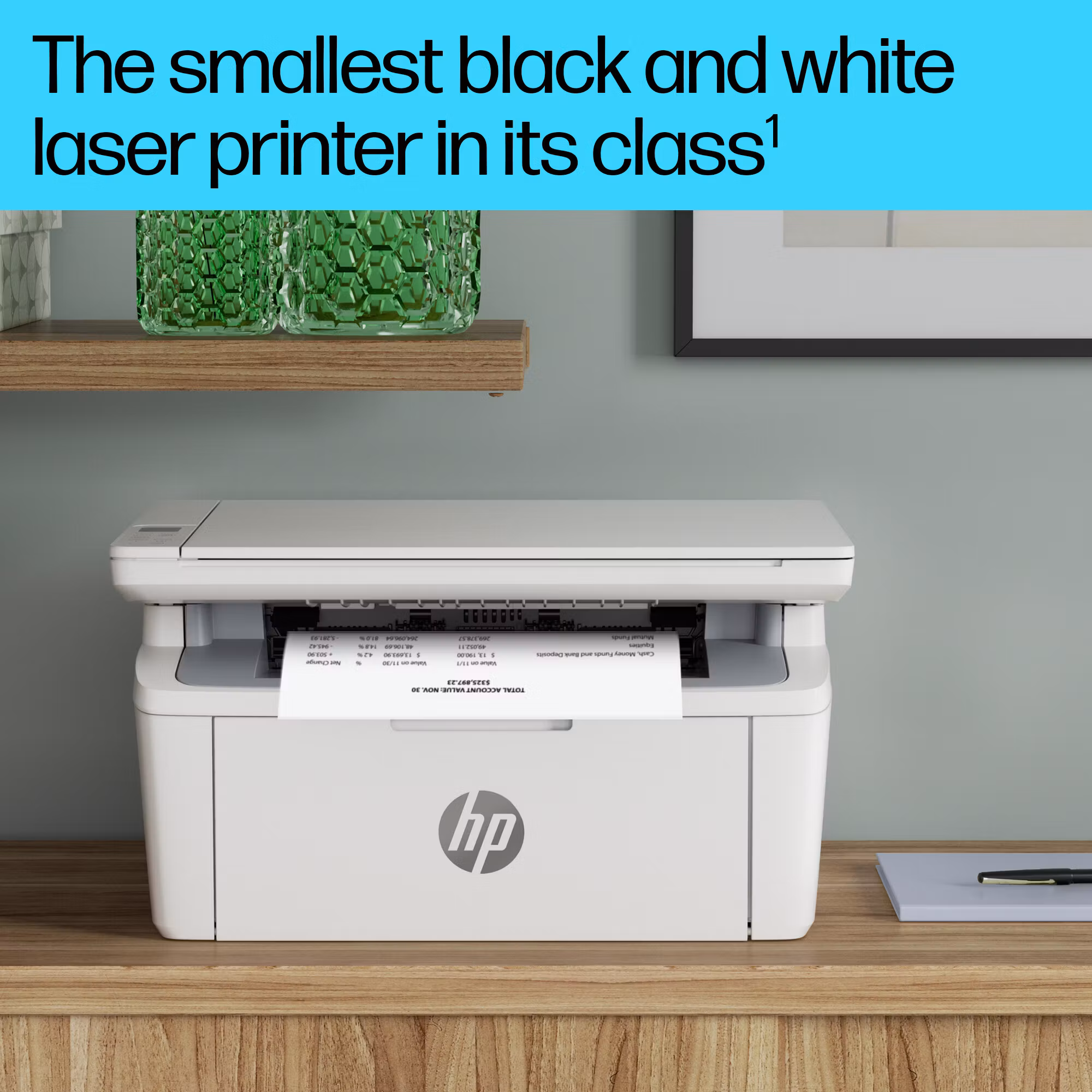 HP LaserJet M140w trådlös multifunktionsskrivare svartvit, skrivare, kopiator, skanner