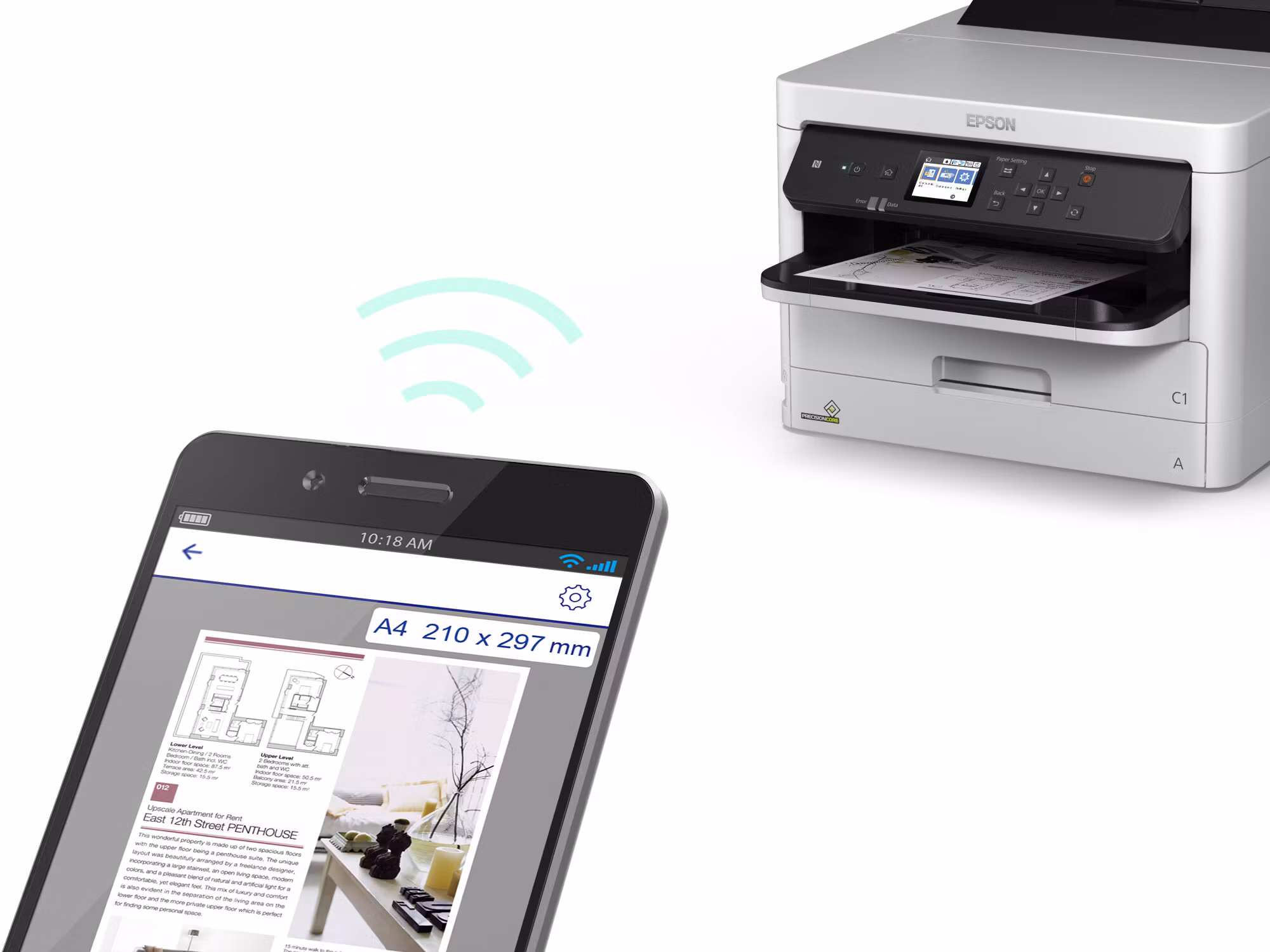 Epson WorkForce Pro WF-C529RDW bläckstråleskrivare färg 4800 x 1200 DPI A4 Wi-Fi