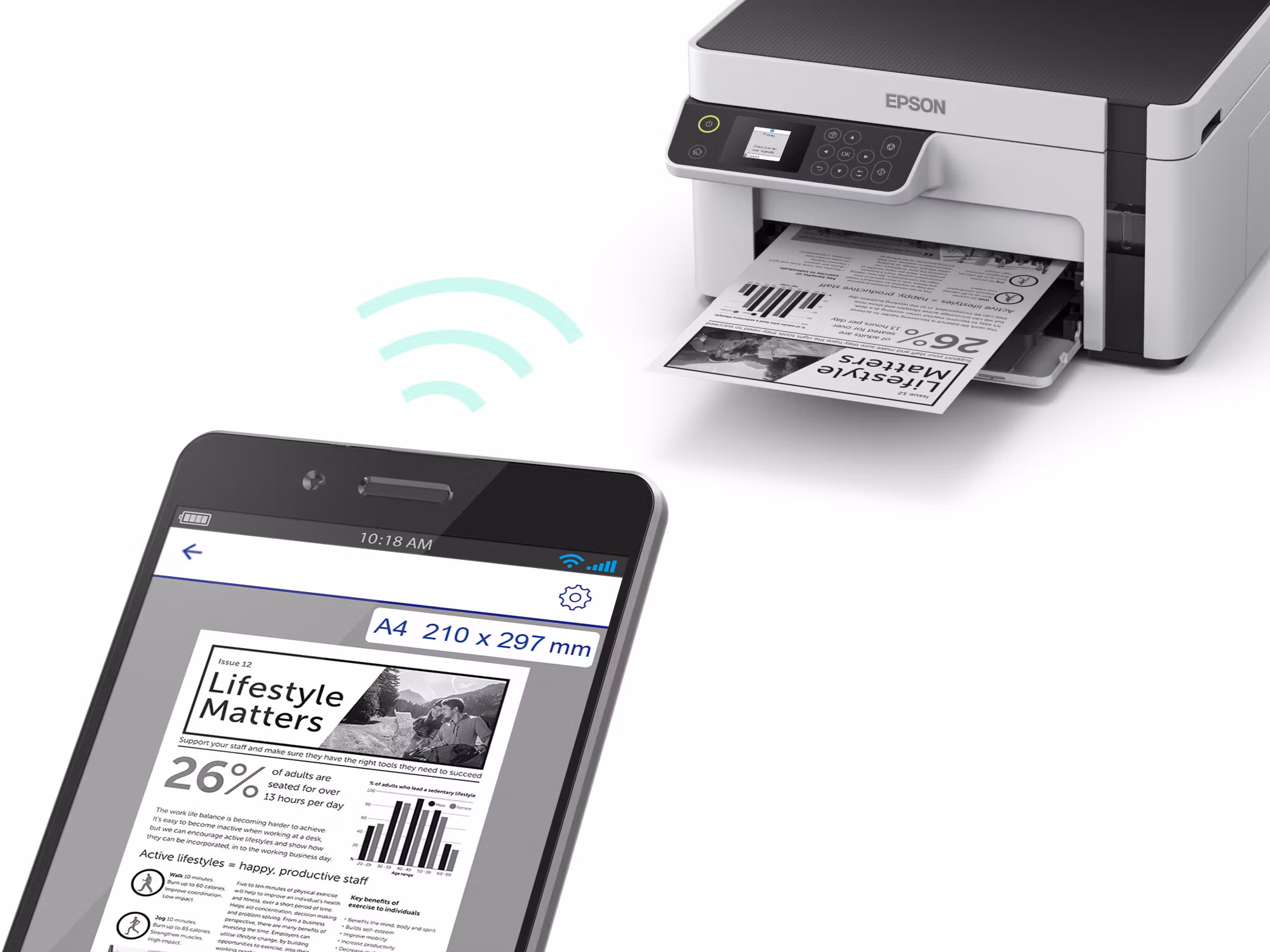 Epson EcoTank M2120 Inkjet A4 1440 x 720 DPI 32 ppm Wi-Fi