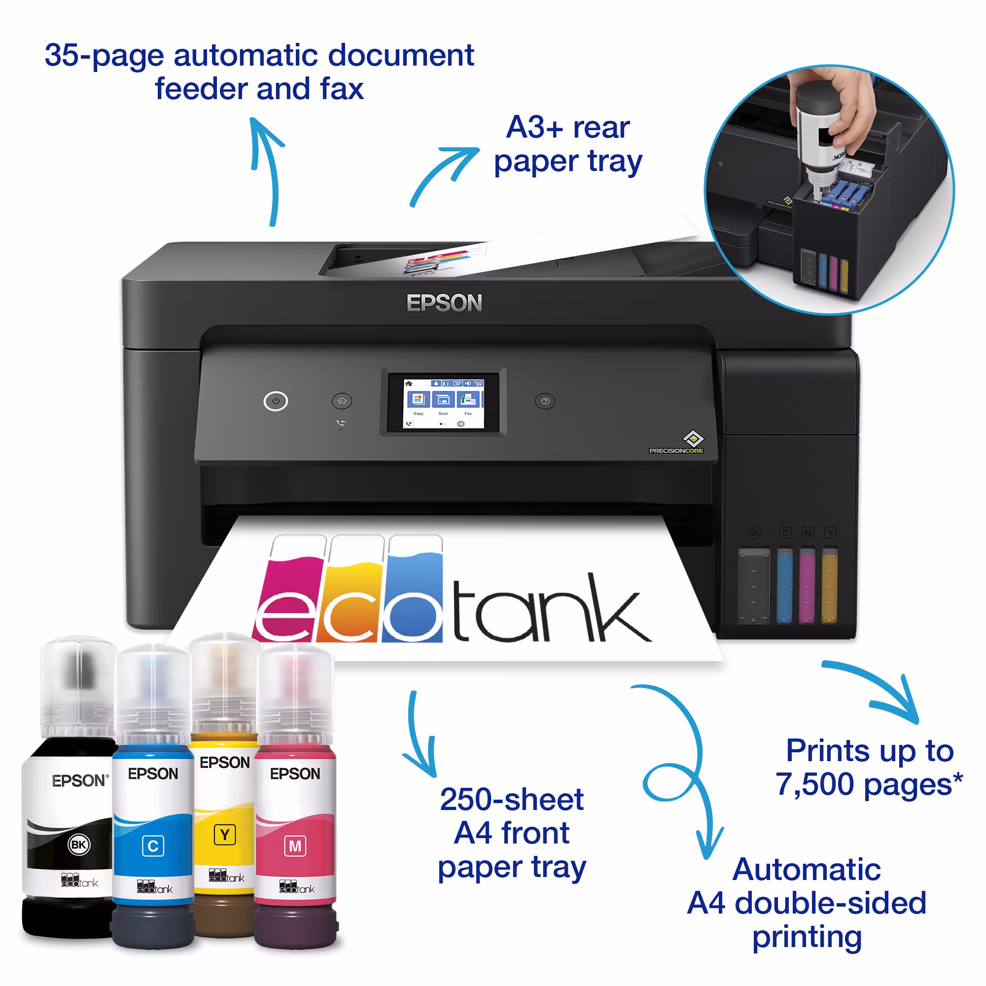 Epson EcoTank ET-15000 Inkjet A3 4800 x 1200 DPI 17 ppm Wi-Fi