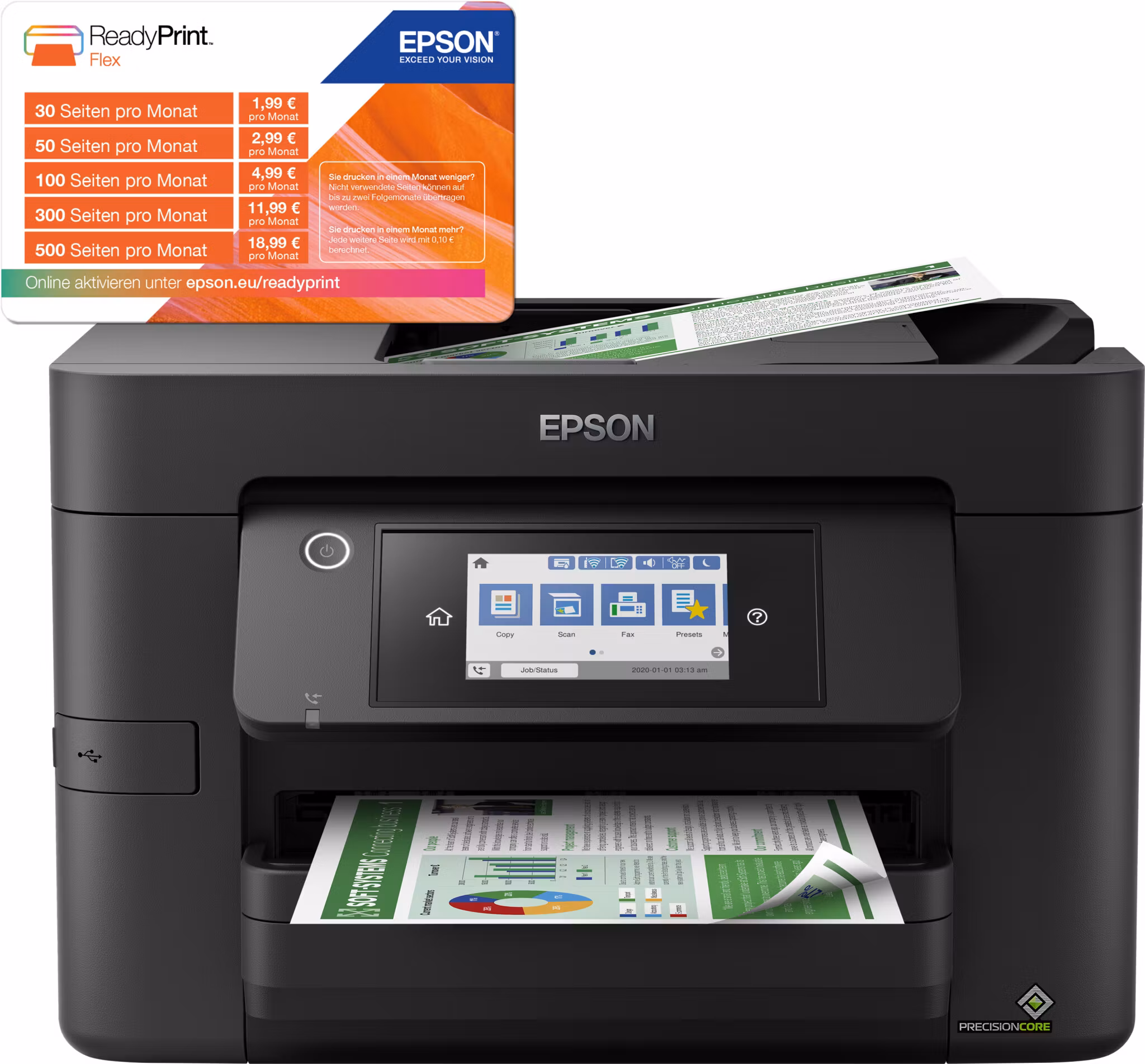 Epson WorkForce Pro WF-4820DWF Inkjet A4 4800 x 2400 DPI 25 ppm Wi-Fi