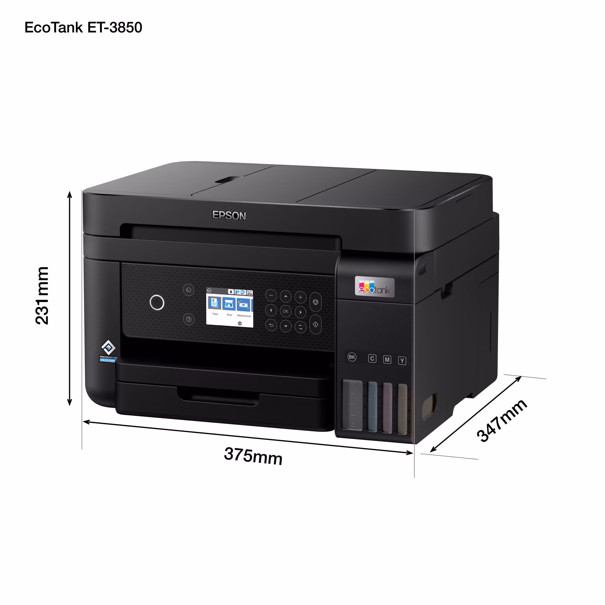 Epson EcoTank ET-3850 Inkjet A4 4800 x 1200 DPI 33 ppm Wi-Fi