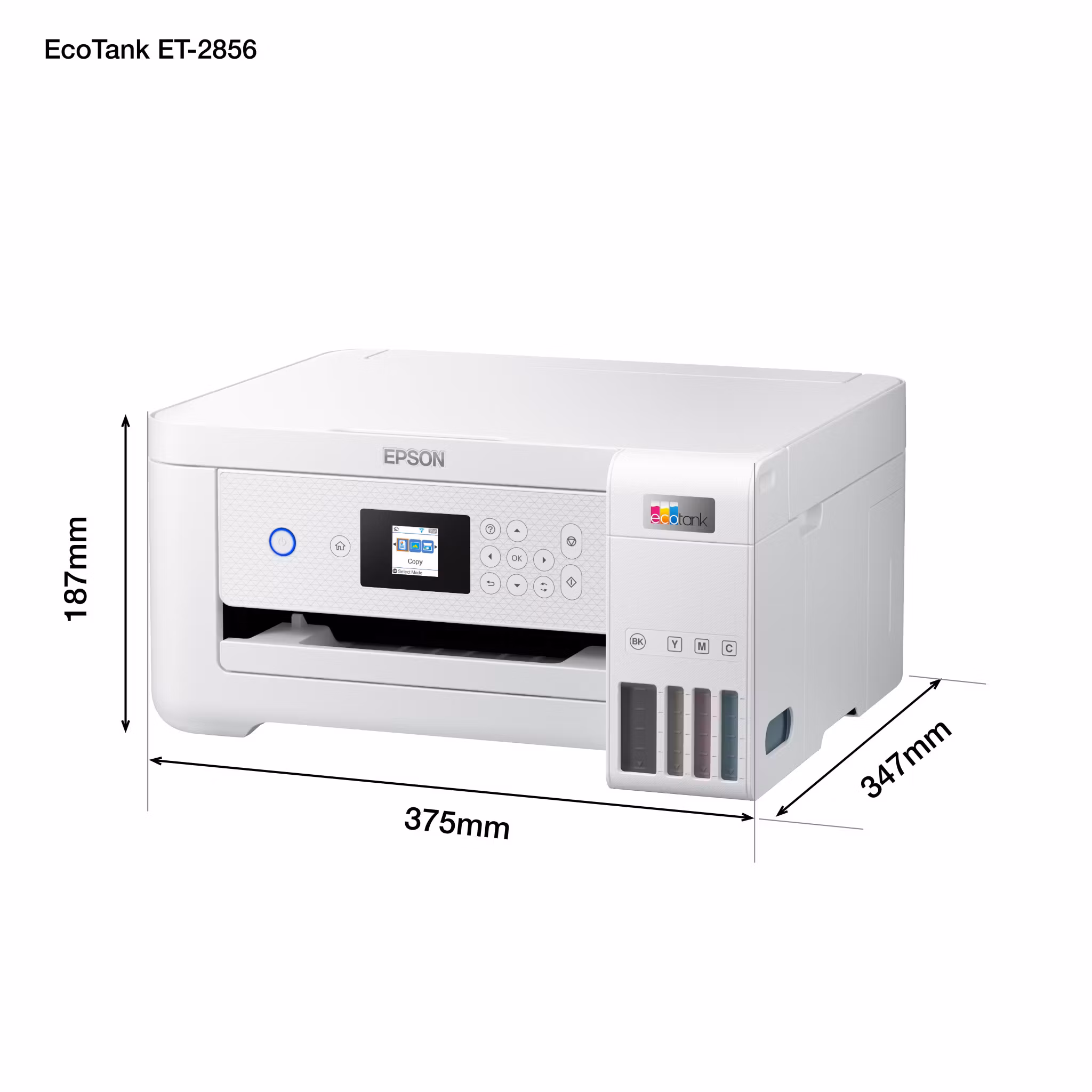 Epson EcoTank ET-2856 Inkjet A4 5760 x 1440 DPI 33 ppm Wi-Fi