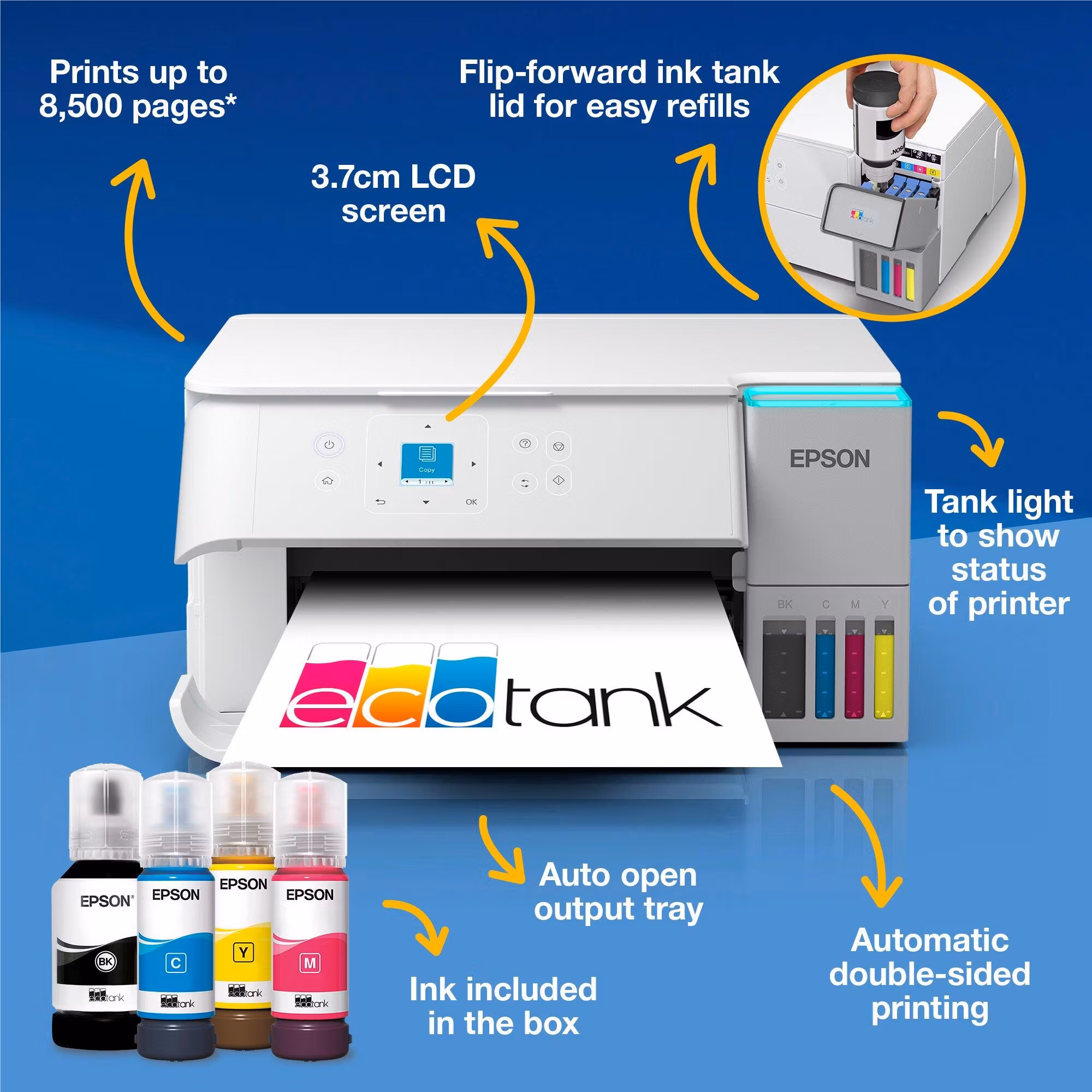 Epson EcoTank L4366 A4 4800 x 1200 DPI 33 ppm Wi-Fi