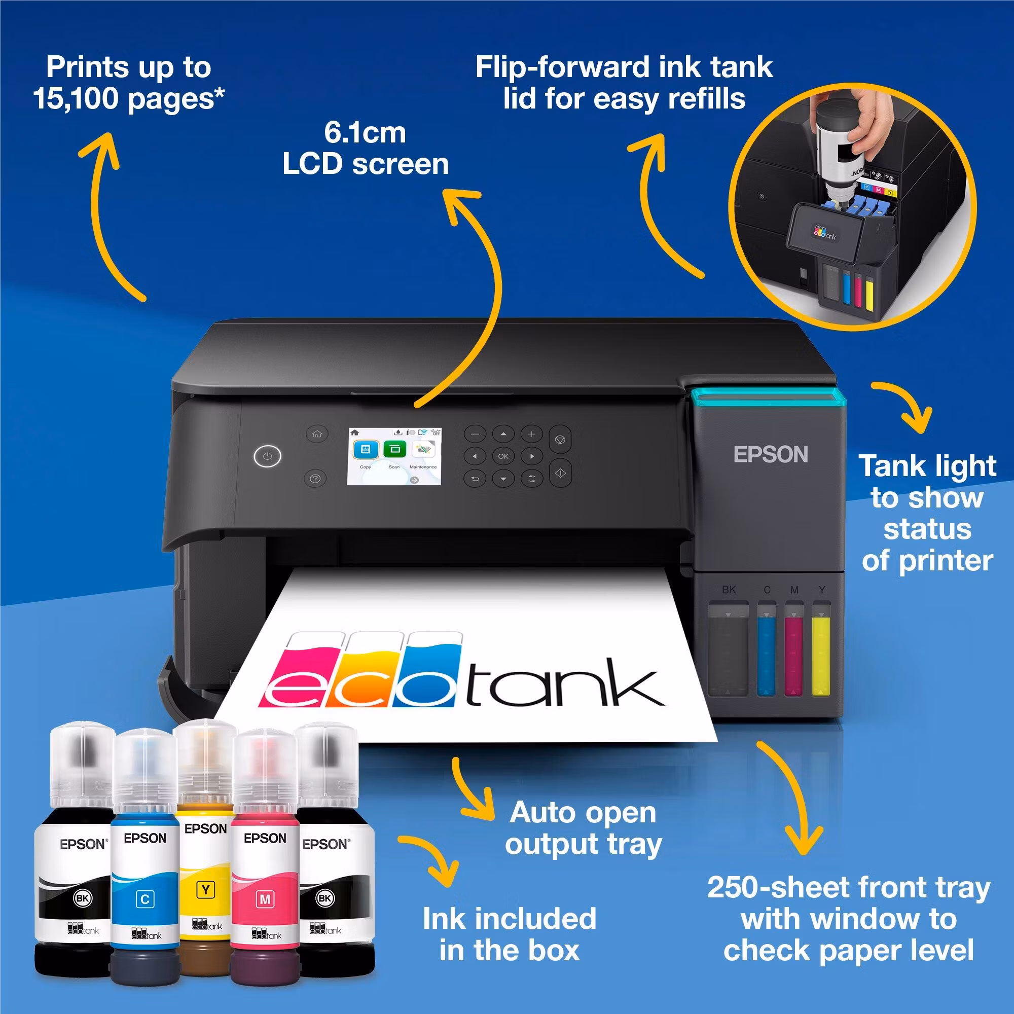 Epson EcoTank L6360 A4 4800 x 1200 DPI 35 ppm Wi-Fi