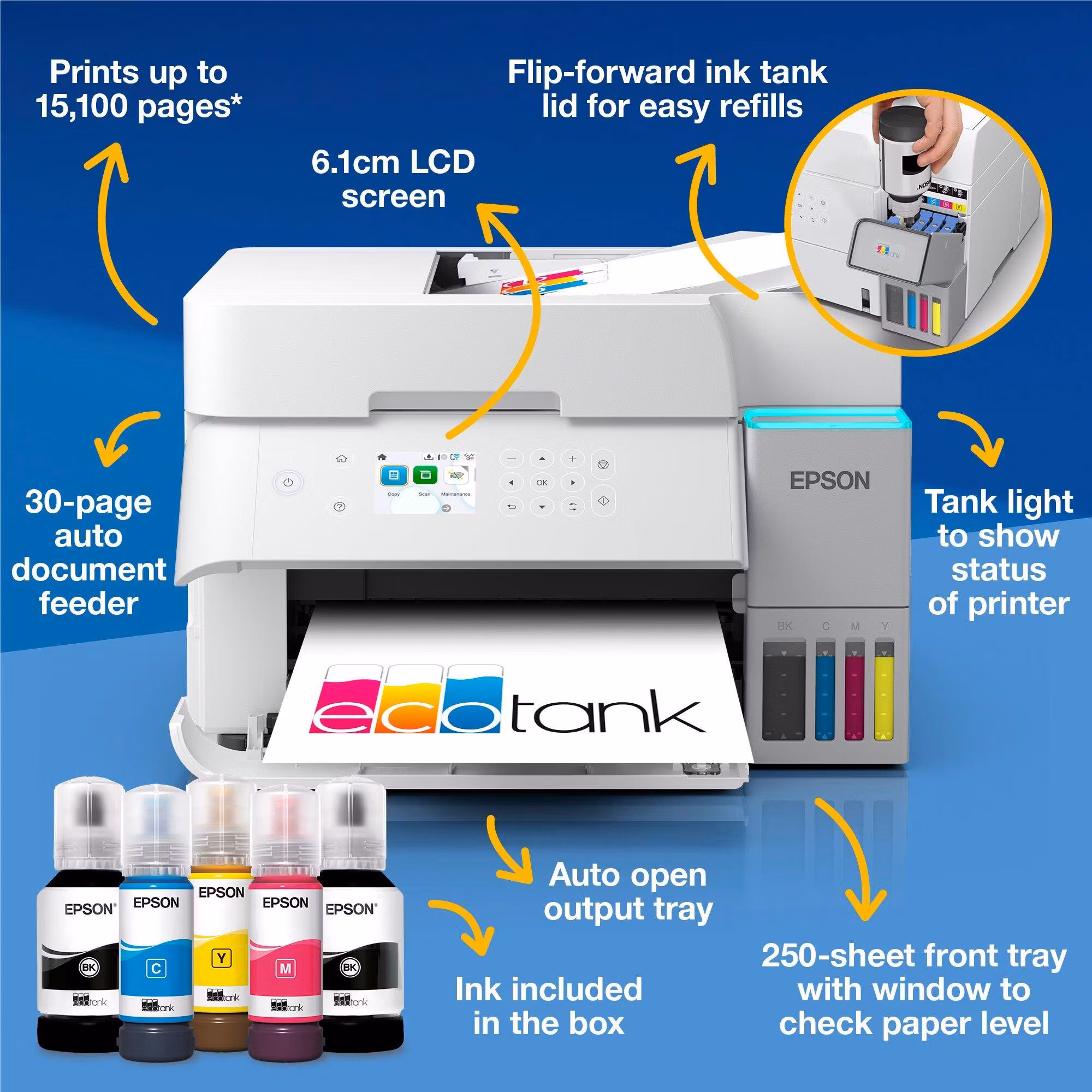 Epson EcoTank L6376 A4 4800 x 1200 DPI 35 ppm Wi-Fi