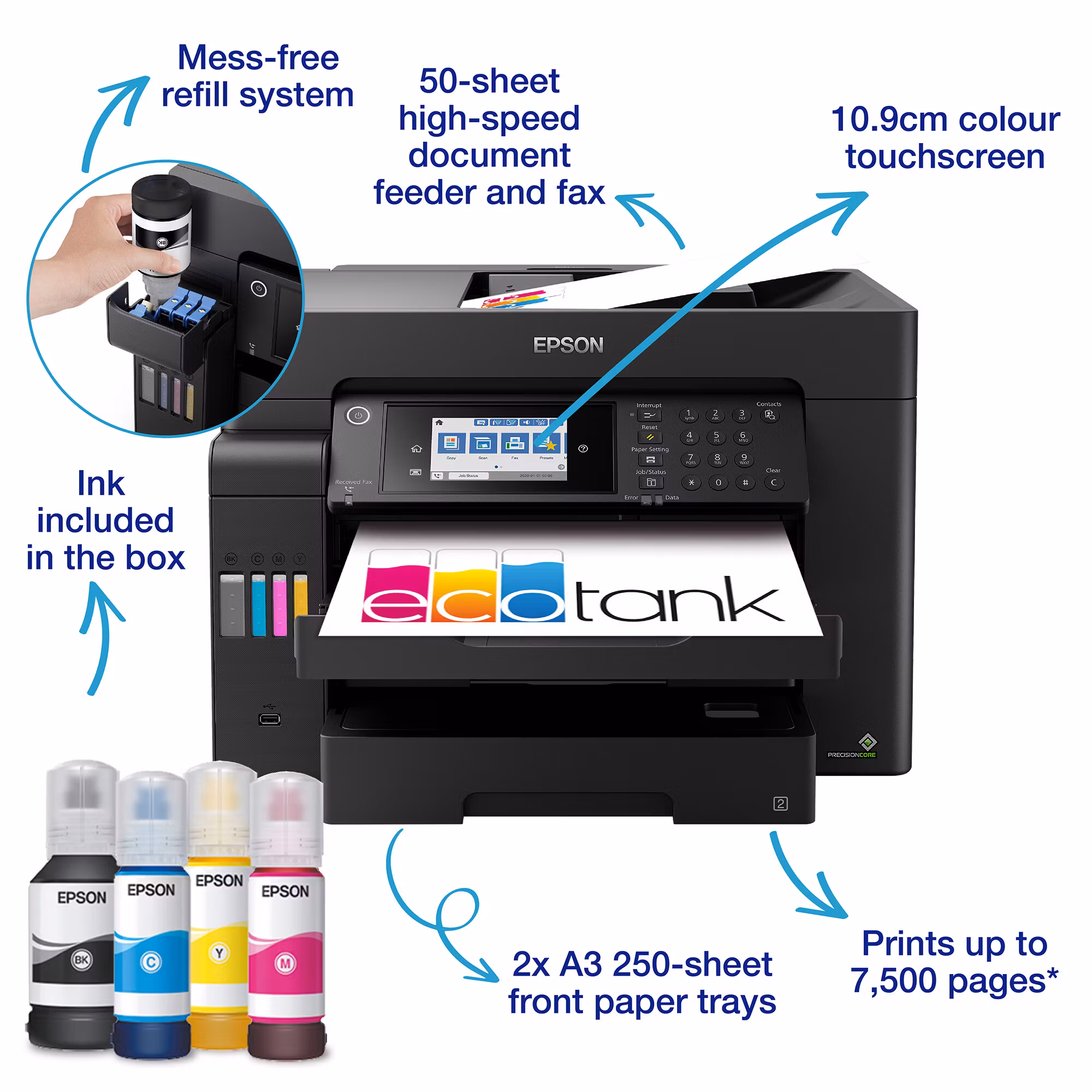 Epson EcoTank ET-16605 Inkjet A3 4800 x 2400 DPI 32 ppm Wi-Fi