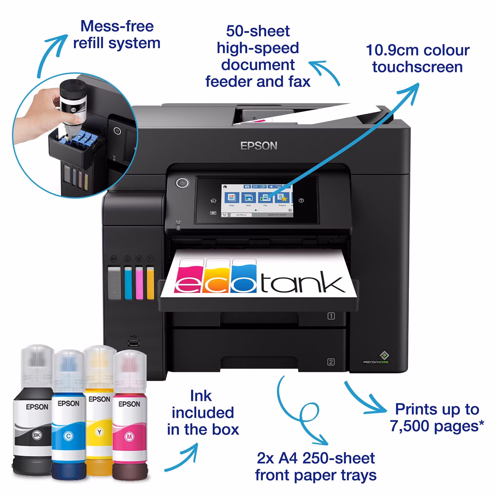 Epson EcoTank ET-5805 Inkjet A4 4800 x 2400 DPI 32 ppm Wi-Fi