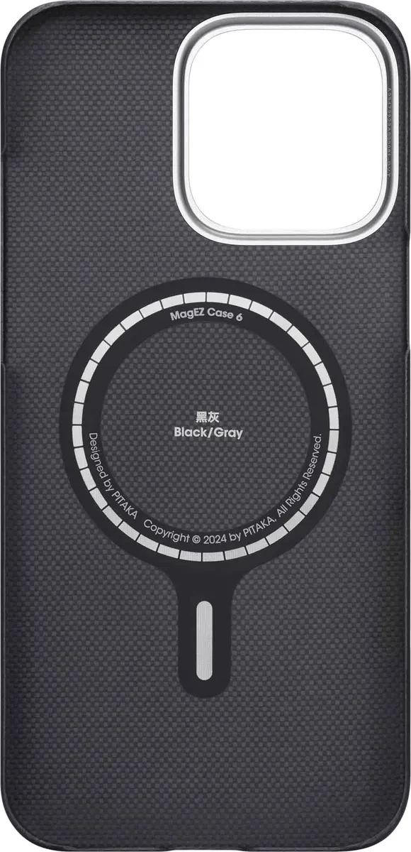 Pitaka Edge MagSafe mobilskal Apple iPhone 16 Pro Svart/Grå