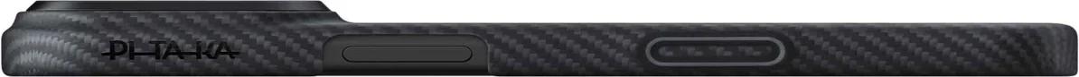 Pitaka Edge MagSafe-fodral för iPhone 17 Pro svart/grå