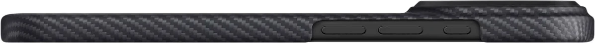Pitaka Edge MagSafe-fodral för iPhone 17 Pro svart/grå