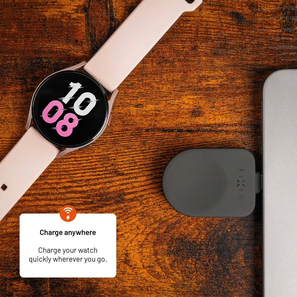 FIXED Trådlös USB-C laddare för Samsung Watch Svart