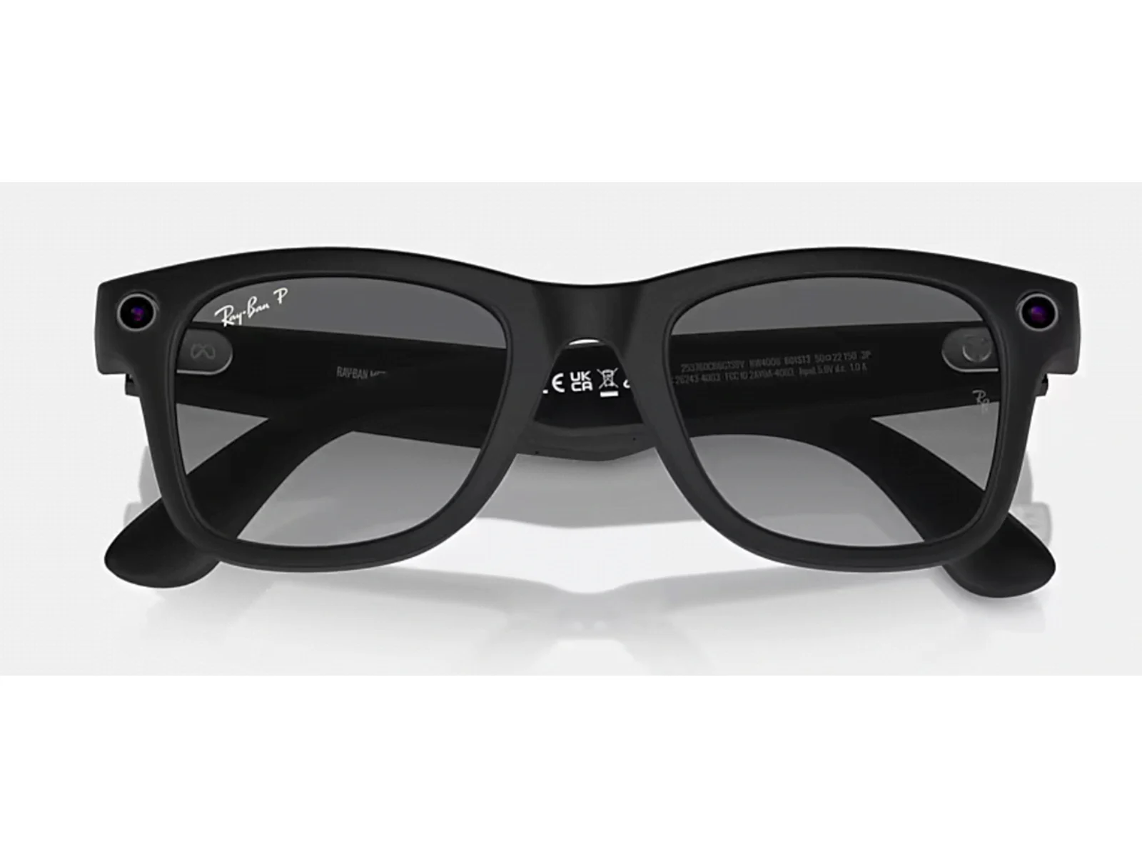 Ray-Ban Meta Wayfarer Smarta Solglasögon Black Med Grafit Linser