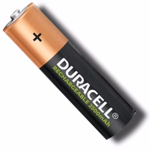 Duracell 2500 mAh NiMH Uppladdningsbara AA-batterier 4-pack