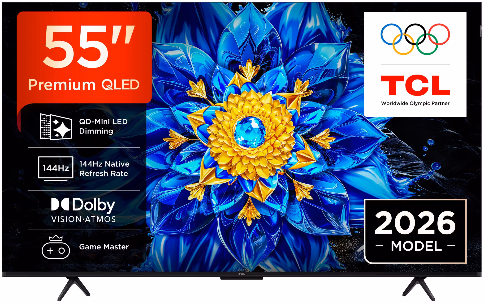 TCL P8L 55P8L TV 55" 4K Ultra HD smart-TV Wi-Fi svart